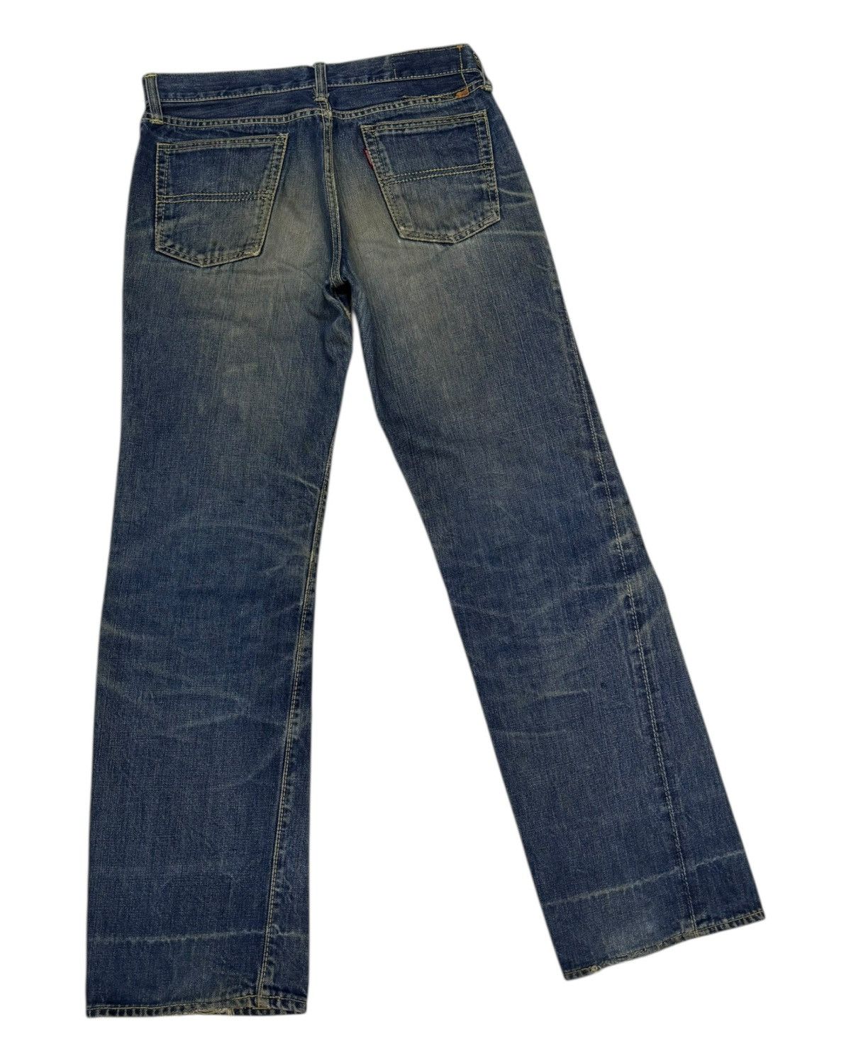 Kapital Vintage Big Stone Talon Zip Distressed Denim Jeans Size US 30 / EU 46 - 4 Thumbnail