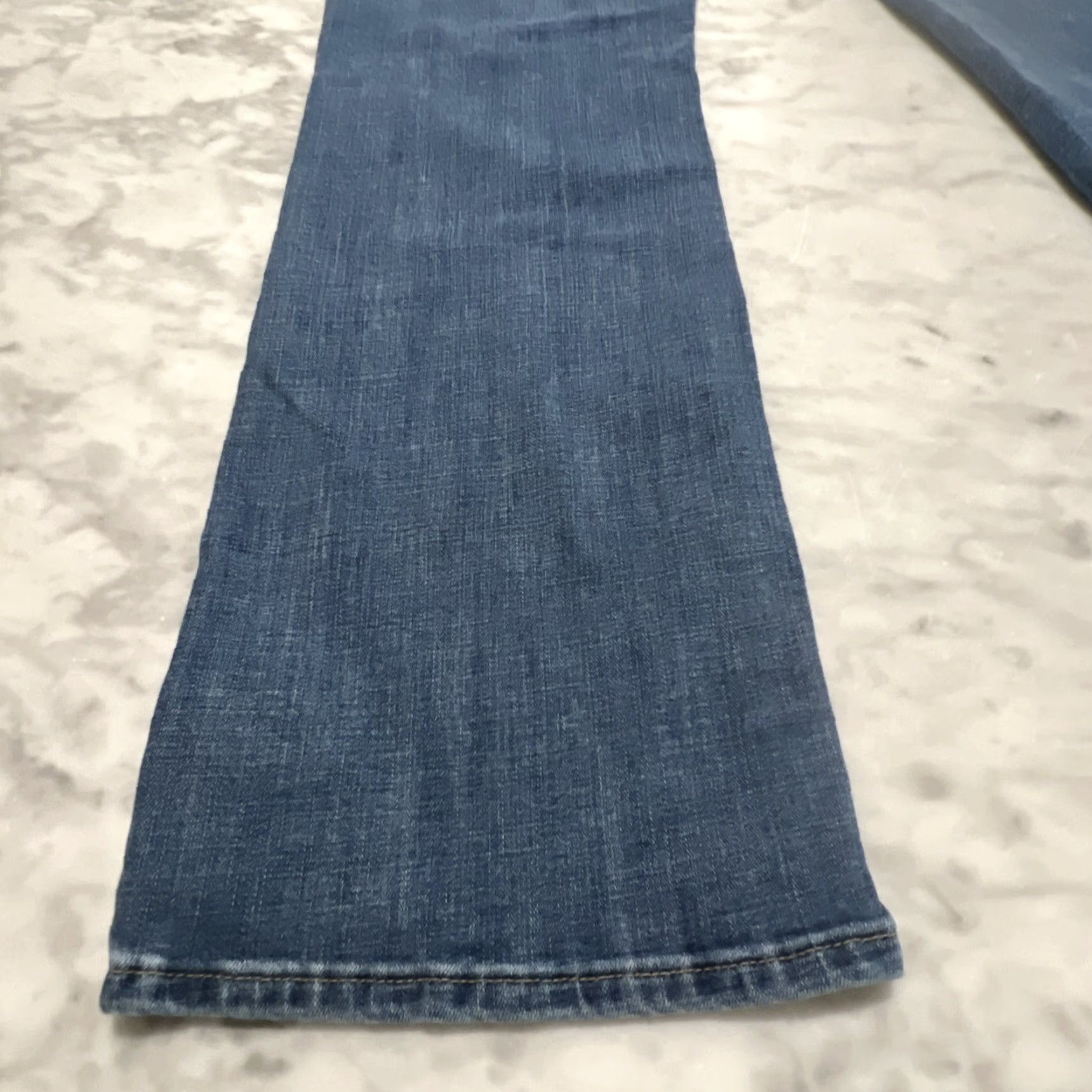 Levi's Levi's Jeans Curvy Bootcut Women 31 Stretch Blue Fade Whiskers 31L Mid Rise Denim Pants Size 31" - 5 Thumbnail