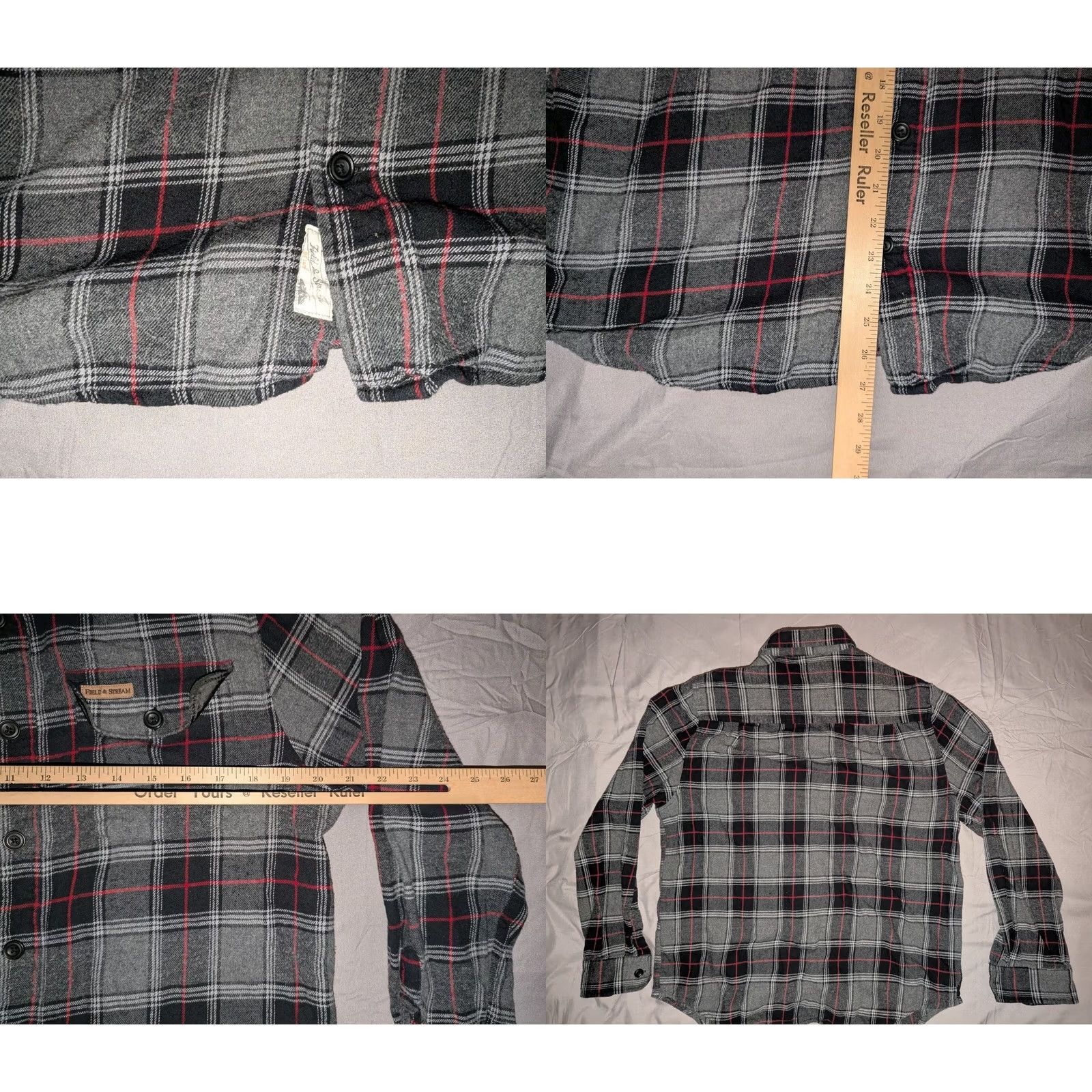 Vintage Field & Stream Shirt Button-Up Mens L Black Plaid Flannel Casual Button-Down Shirt Size US L / EU 52-54 / 3 - 8 Thumbnail