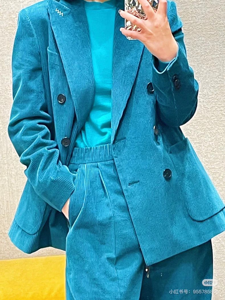 Max Mara Max Mara Main Line Hand Tailored Collection Suit Jacket Size XL / US 12-14 / IT 48-50 - 6 Thumbnail