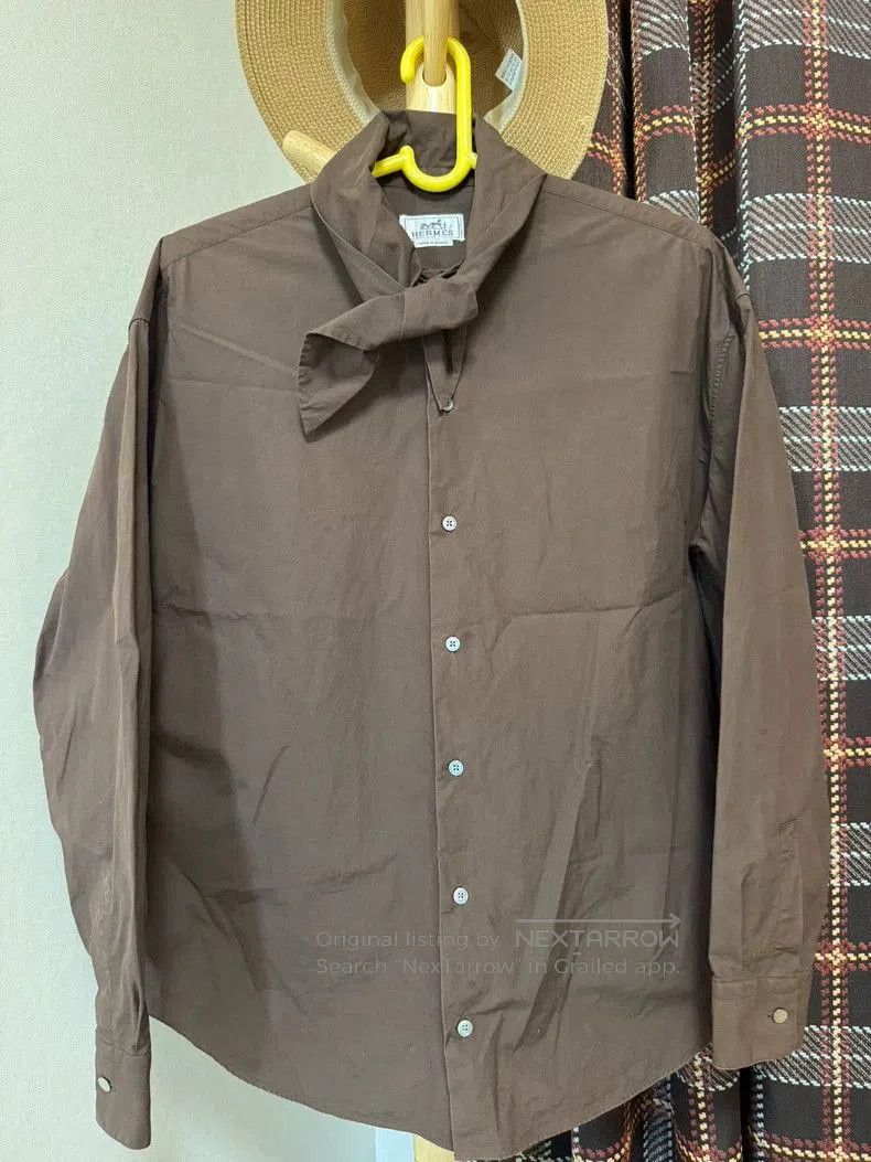 Hermes Hermes Big Collar Shirt Jacket. Size US L / EU 52-54 / 3 - 9 Thumbnail