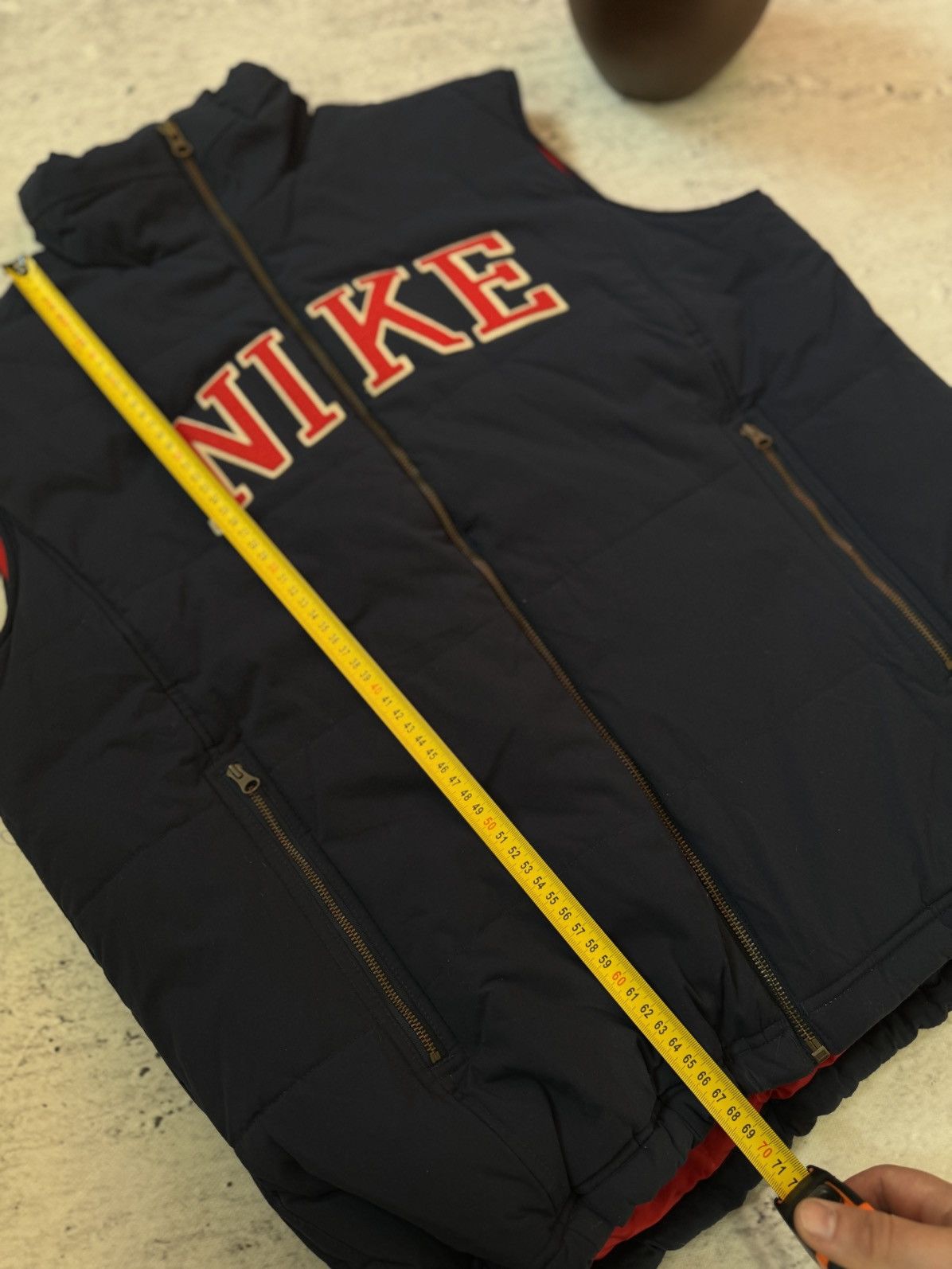 Nike × Vintage NIKE VINTAGE PUFFER DOWN VEST CENTET LOGO Size US L / EU 52-54 / 3 - 10 Thumbnail