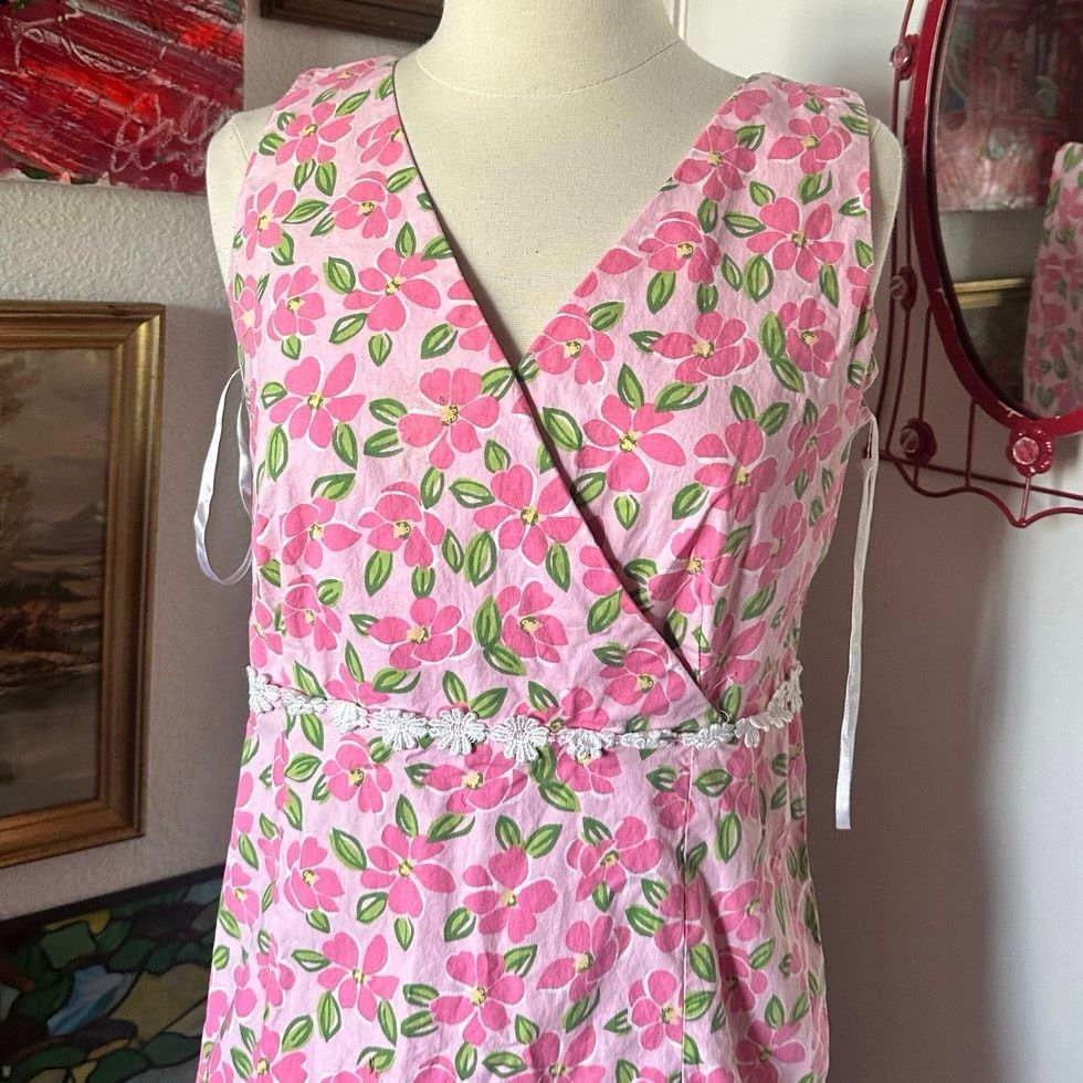 Other tahiti reef club pink floral midi dress Size S / US 4 / IT 40 - 2 Thumbnail
