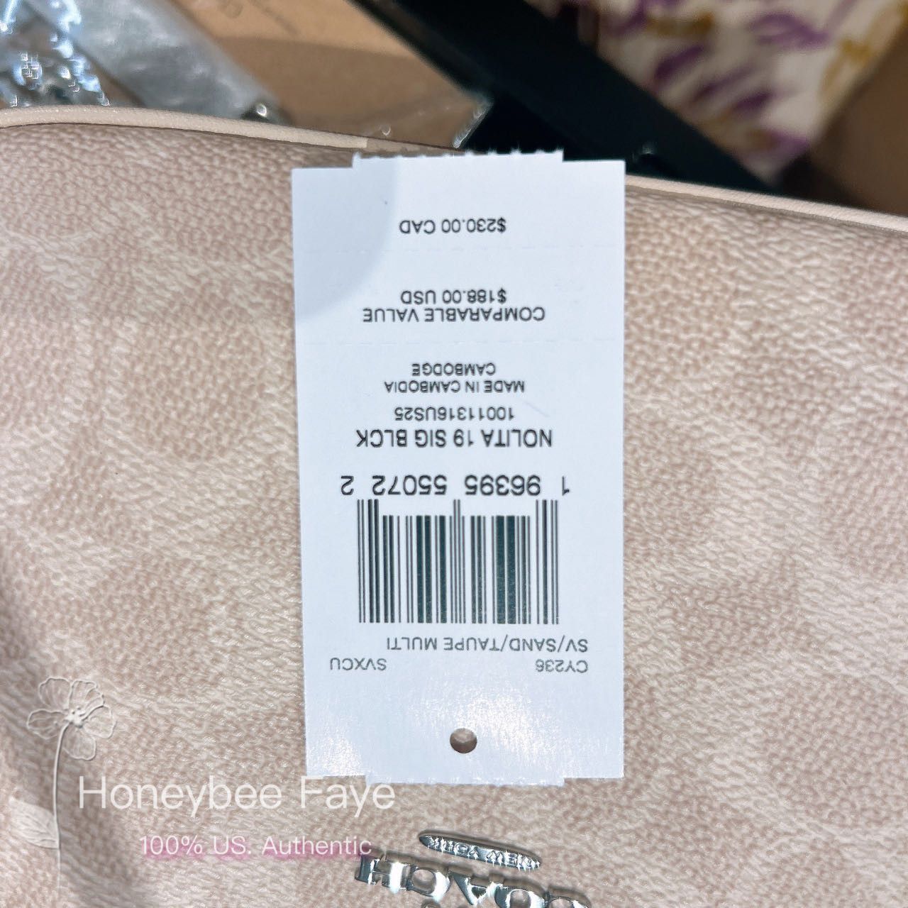 Coach Nolita 19 In Blocked Signature Canvas CY236 Size ONE SIZE - 4 Thumbnail
