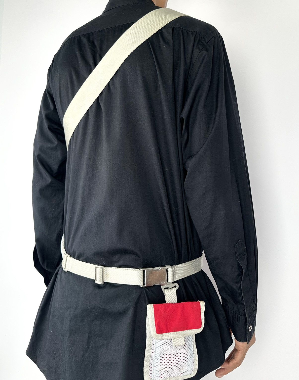 Prada S/S1999 Archived Rare Color Prada Sport Side Bag with Pouch. Size ONE SIZE - 13 Thumbnail