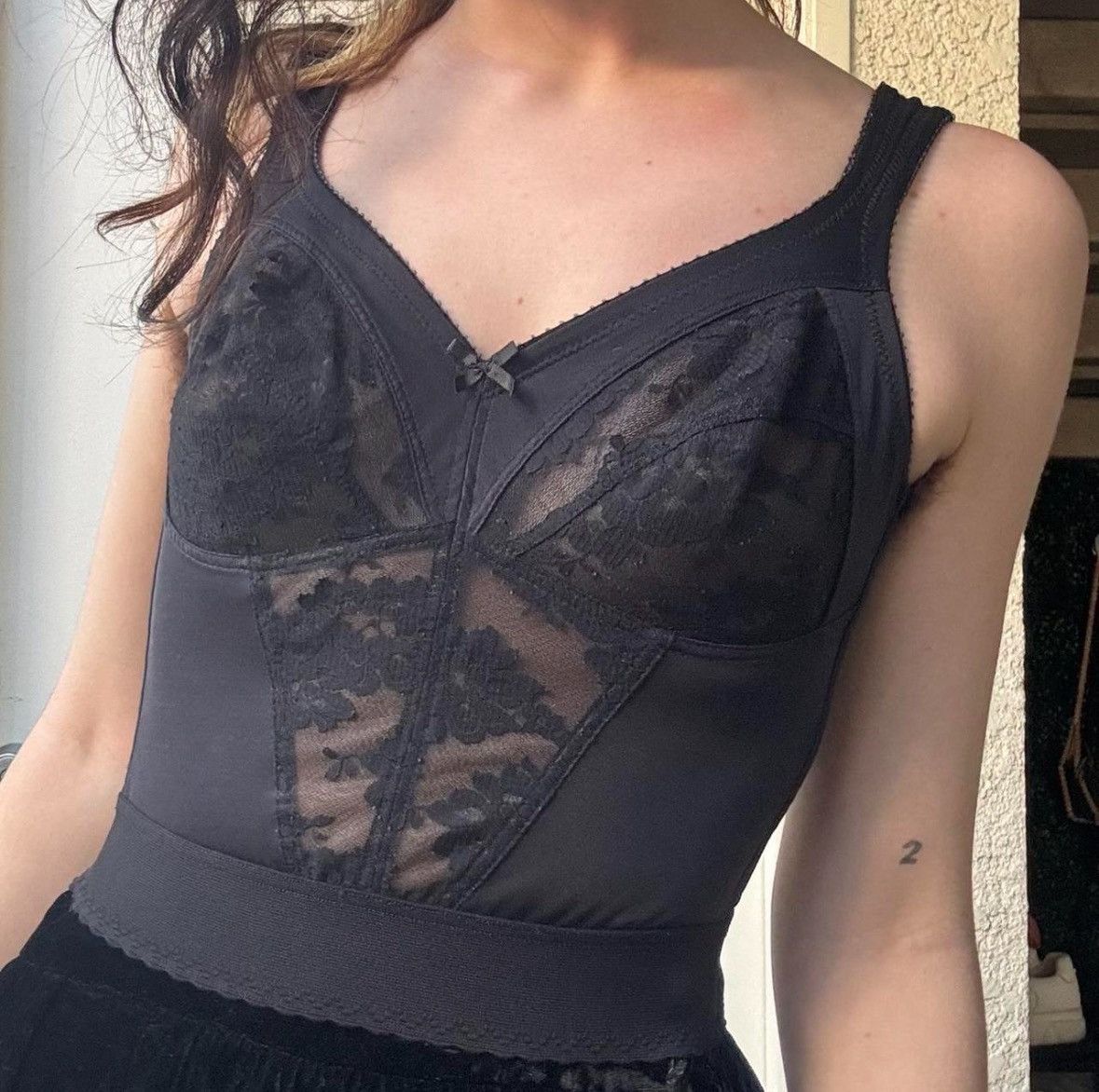 Other ADORABLE VTG 80s LONGLINE WONDERBRA / CORSET TOP Size ONE SIZE - 1 Thumbnail