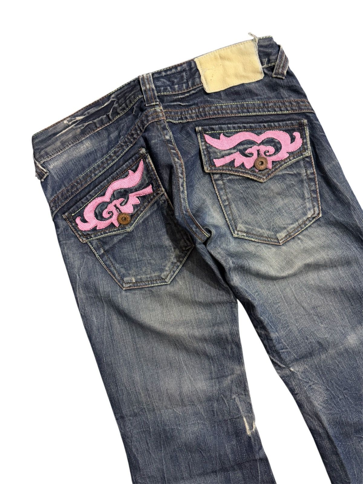 Japanese Brand DRIVE JEANS FLARED BOOTCUT JEANS Size 29" - 6 Thumbnail