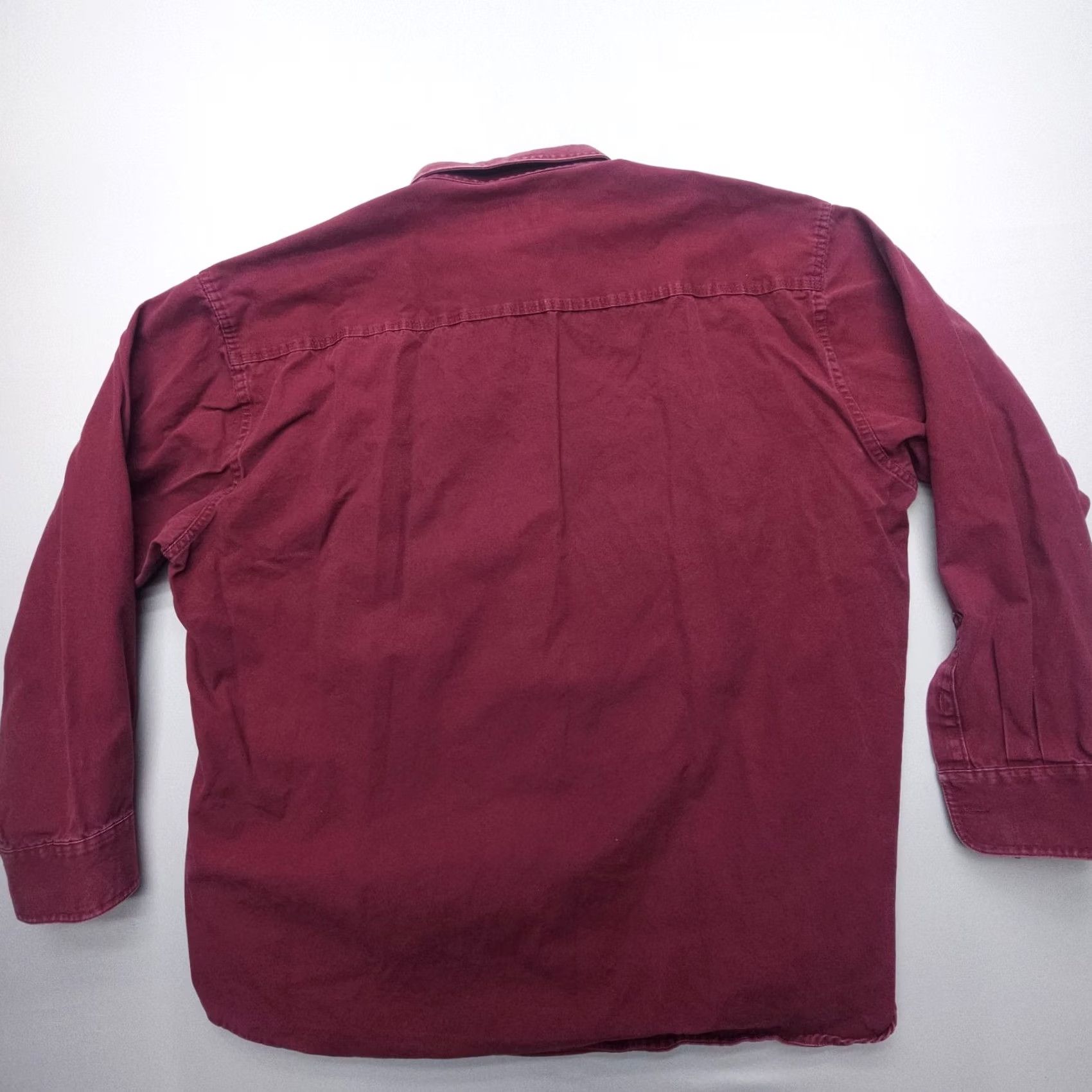 Vintage Cabela's Heavyweight Canvas Long Sleeve Shirt Mens 2XLT Red Work Field Bush Cotton Canvas Button-Up Casual, Workwear Mens 2XLT Red Shirt Size US XXL / EU 58 / 5 - 2 Thumbnail