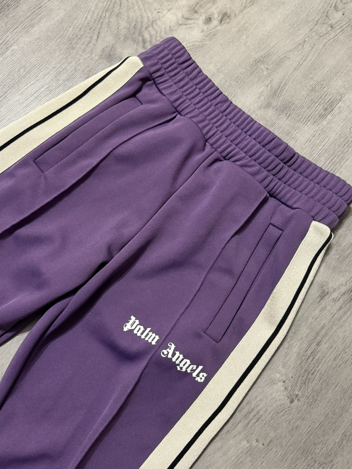 Palm Angels Palm Angels Pants Track Purple Size US 29 - 2 Thumbnail