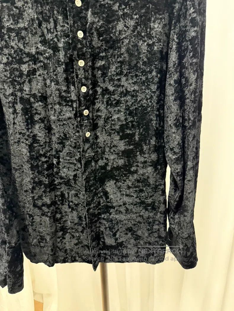 Yohji Yamamoto YOHJI YAMAMOTO Asymmetrical Velvet Shell Button Shirt Size US XS / EU 42 / 0 - 4 Thumbnail