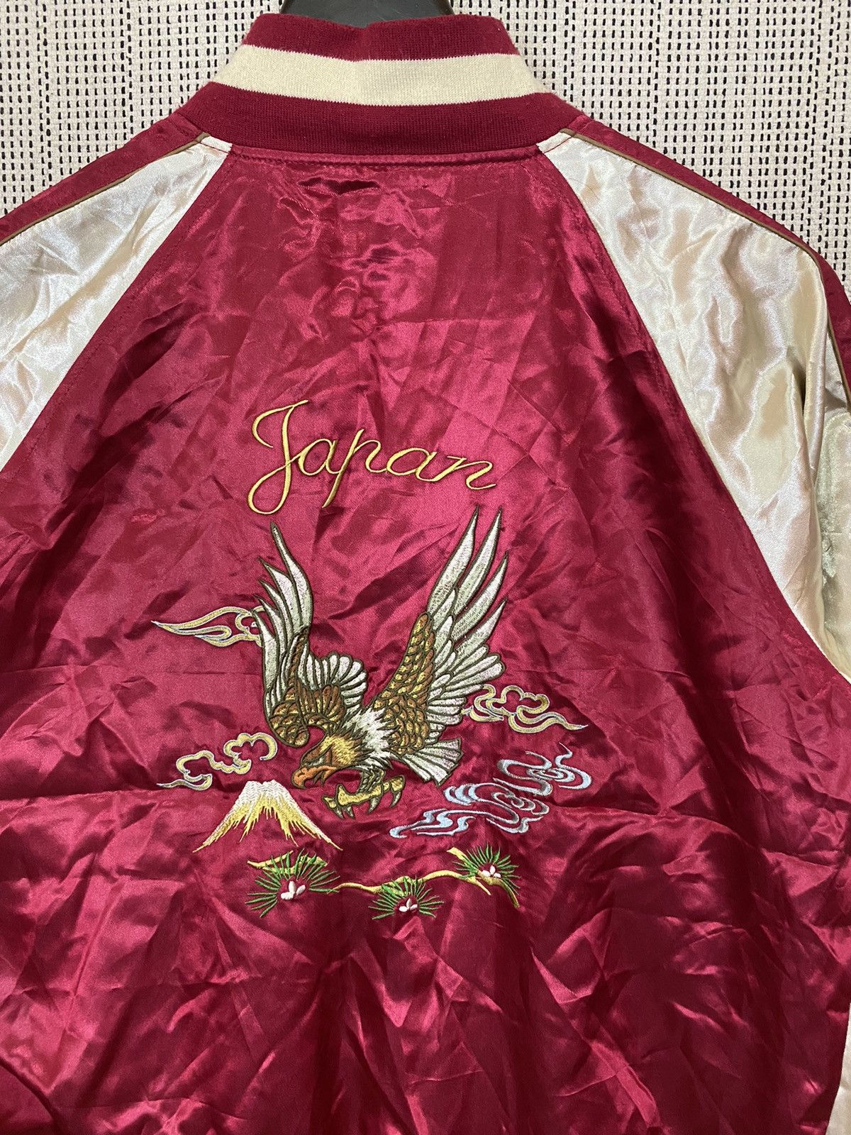 Japanese Brand × Traditional Weatherwear Sukajan bird emboidery jacket satin nice design Size US M / EU 48-50 / 2 - 7 Thumbnail