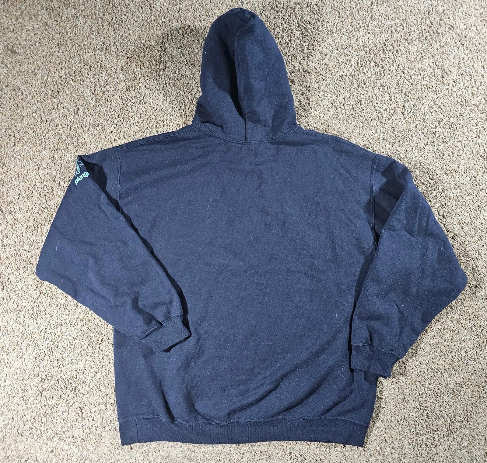 Gildan WI Polar Bear Plunge HYPOTHERMIA Hoodie XL Blue Size US XL / EU 56 / 4 - 8 Thumbnail