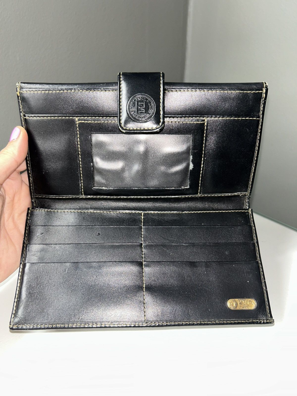 Fendi Fendi Vintage Pequin Stripe Continental Wallet Size ONE SIZE - 4 Thumbnail