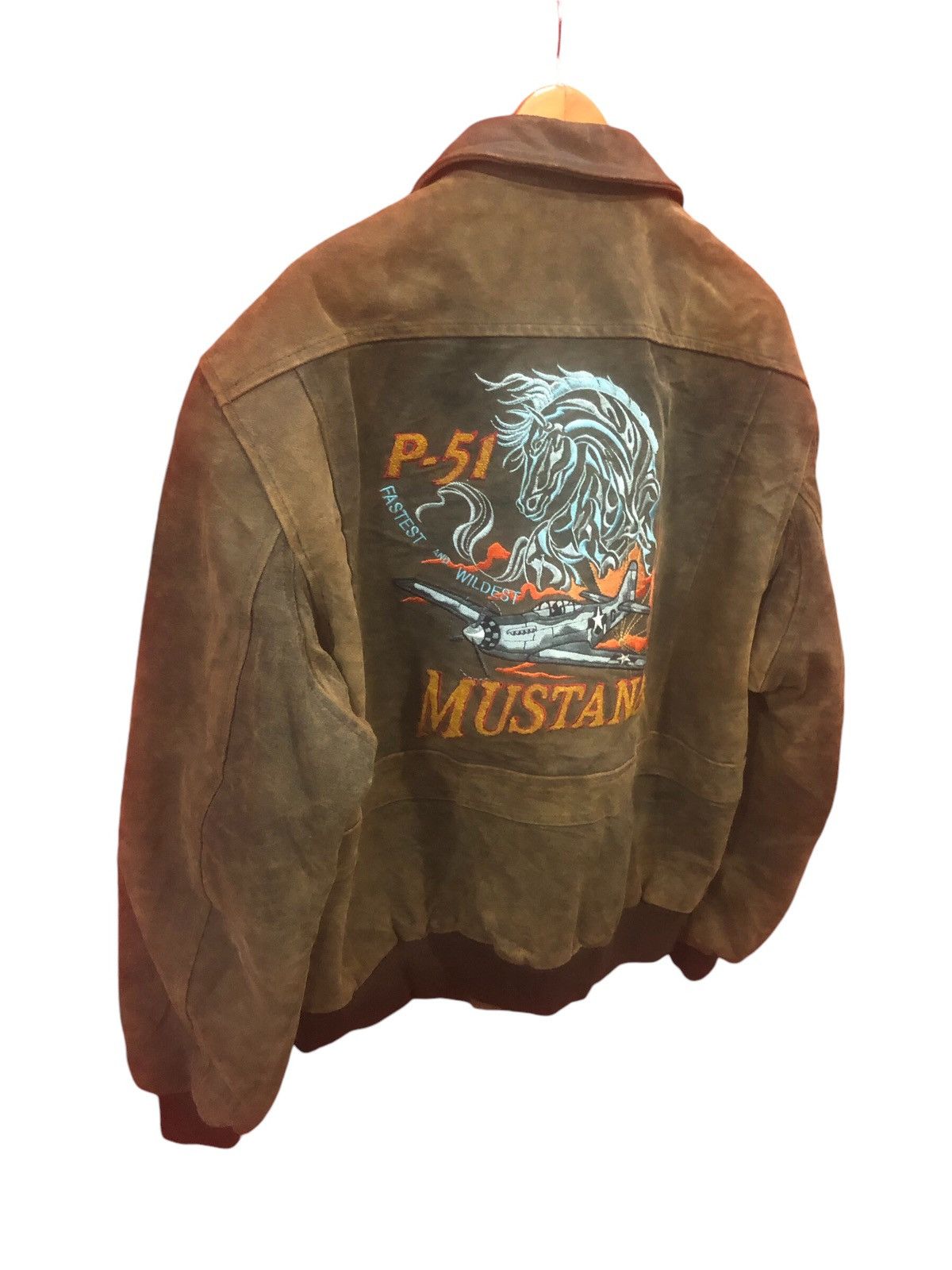 Vintage Vintage Peerless Mustang P-51 Fighter Pilot Jacket Size US XL / EU 56 / 4 - 5 Thumbnail