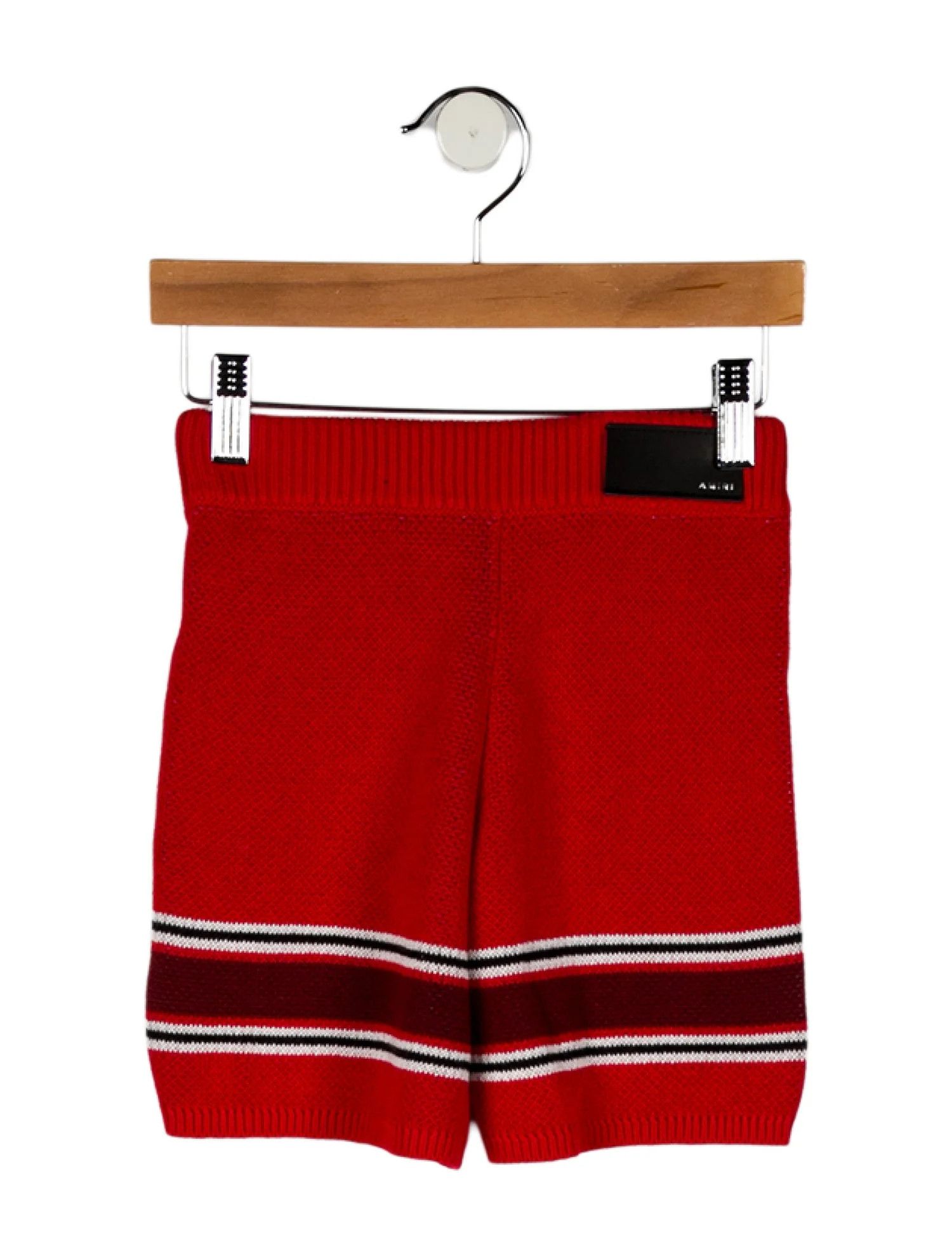 Amiri o1orln1025 KIDS Size: 2 / MA Stripe Shorts in Red Size US 26 / EU 42 - 2 Thumbnail