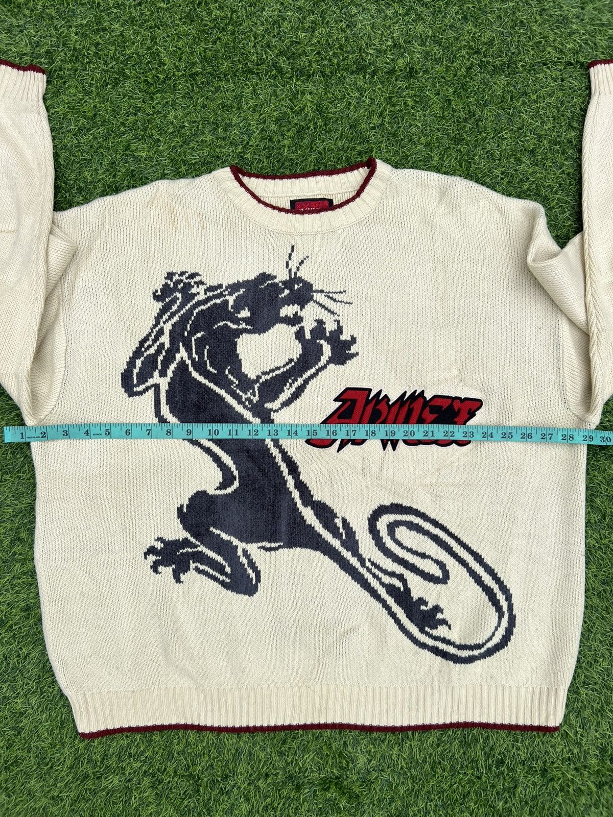 Avirex Rare Vintage Y2K Avirex Panther Intarsia Knit Sweater -XXL Size US XXL / EU 58 / 5 - 11 Thumbnail