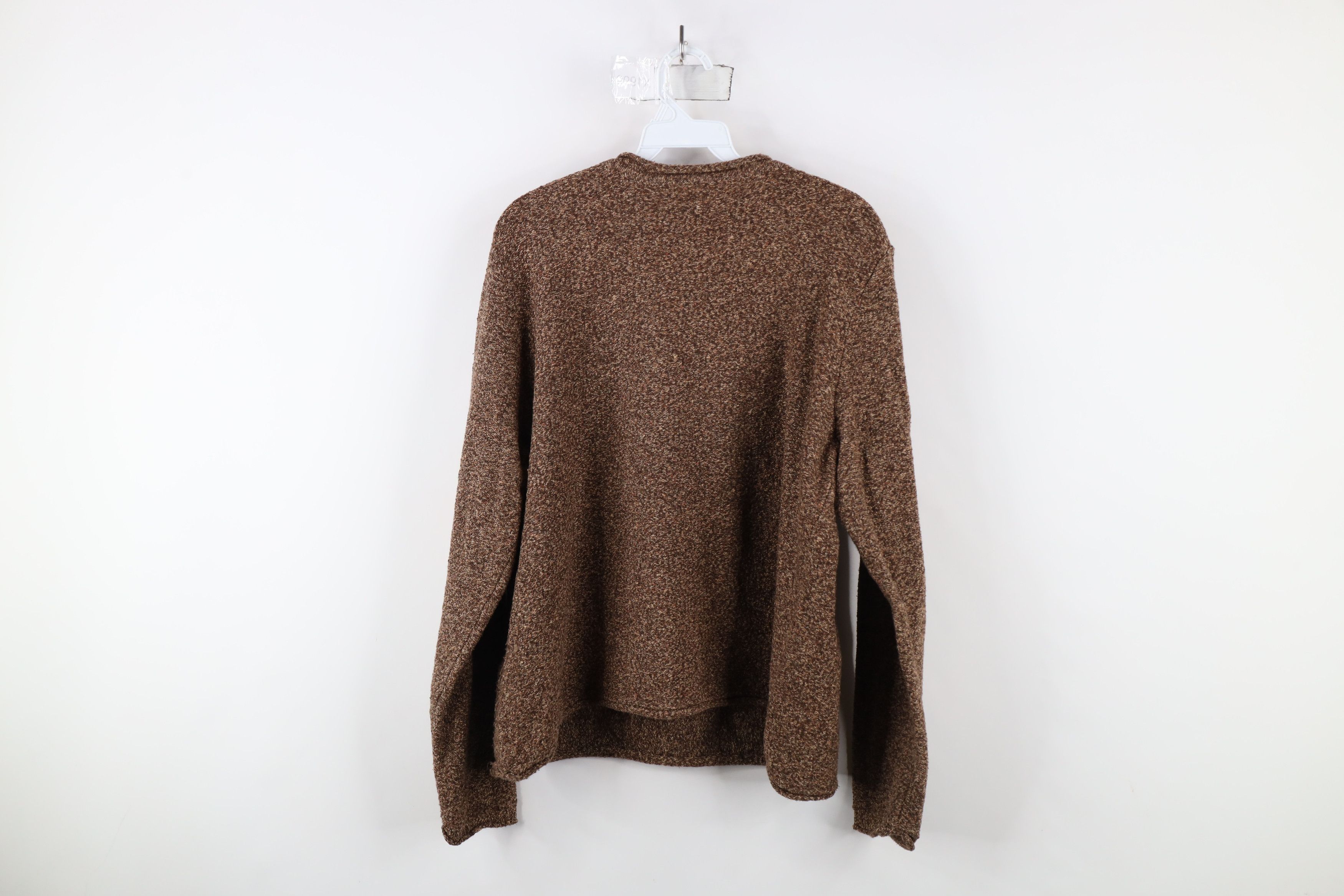 Vintage Vintage 90s Streetwear Marled Knit V-Neck Sweater Brown Size XL / US 12-14 / IT 48-50 - 6 Thumbnail