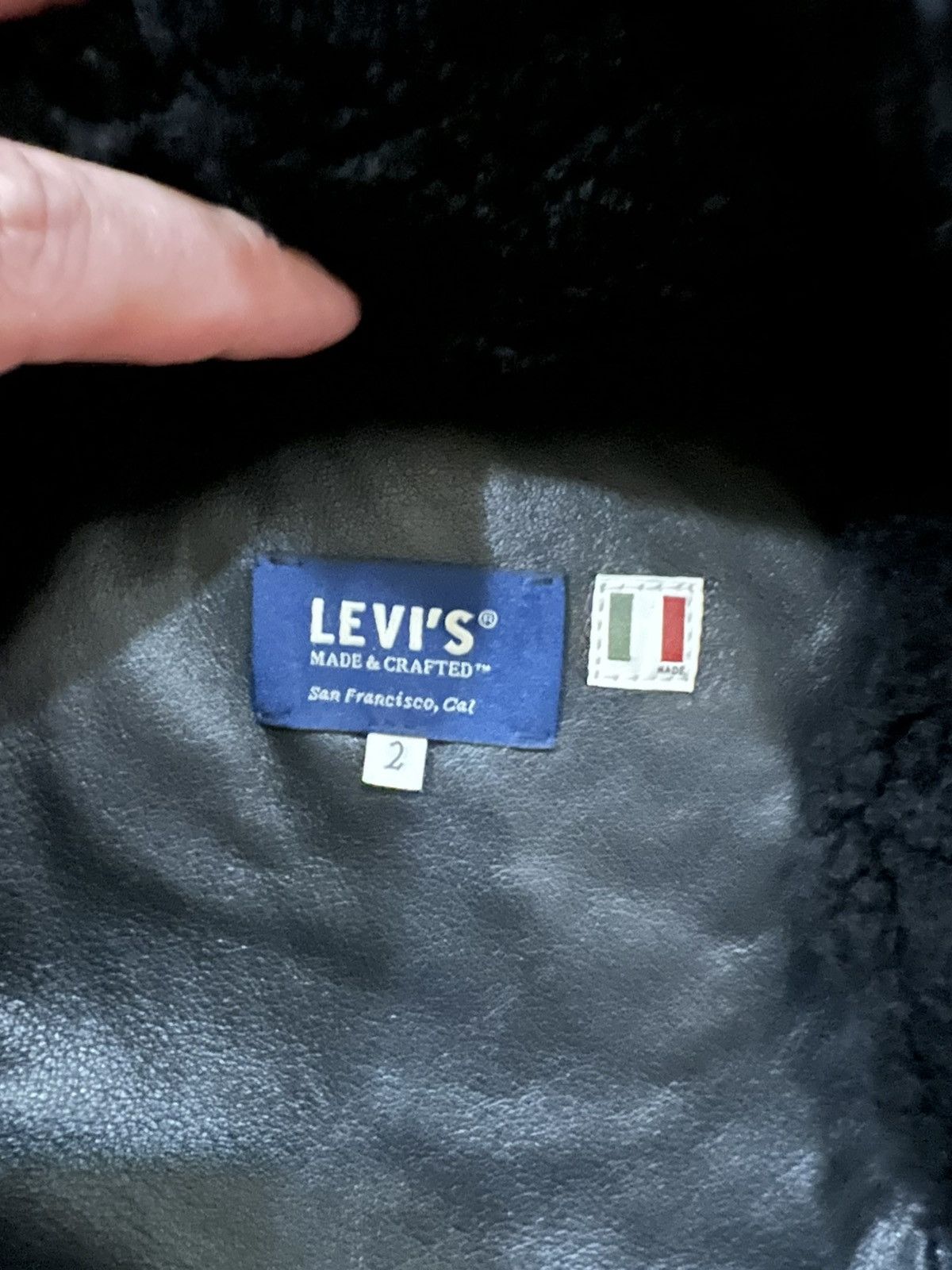 Levi's Made & Crafted Levi’s Made & Crafted Shearling Jacket Black Size 2 M/L Size US M / EU 48-50 / 2 - 5 Thumbnail