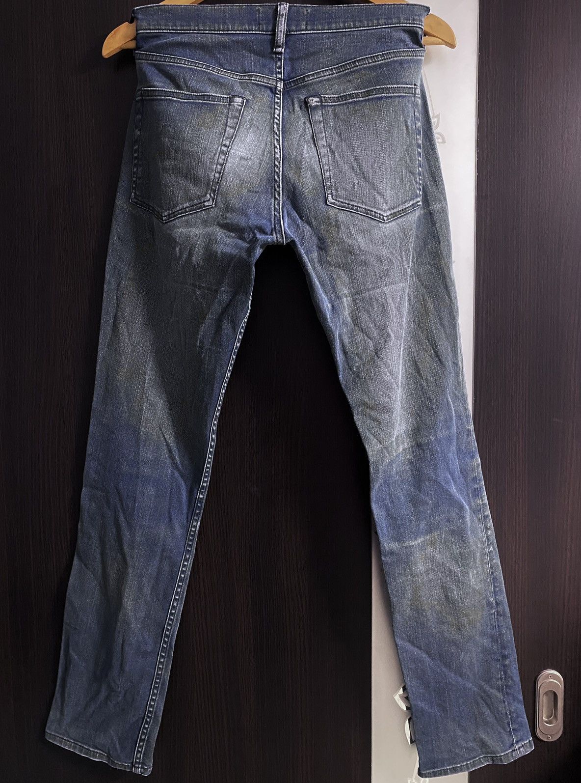 Acne Studios Acne Studios Vega Deep Petrol Washed Blue Stretch Jean Denim Size US 30 / EU 46 - 3 Thumbnail