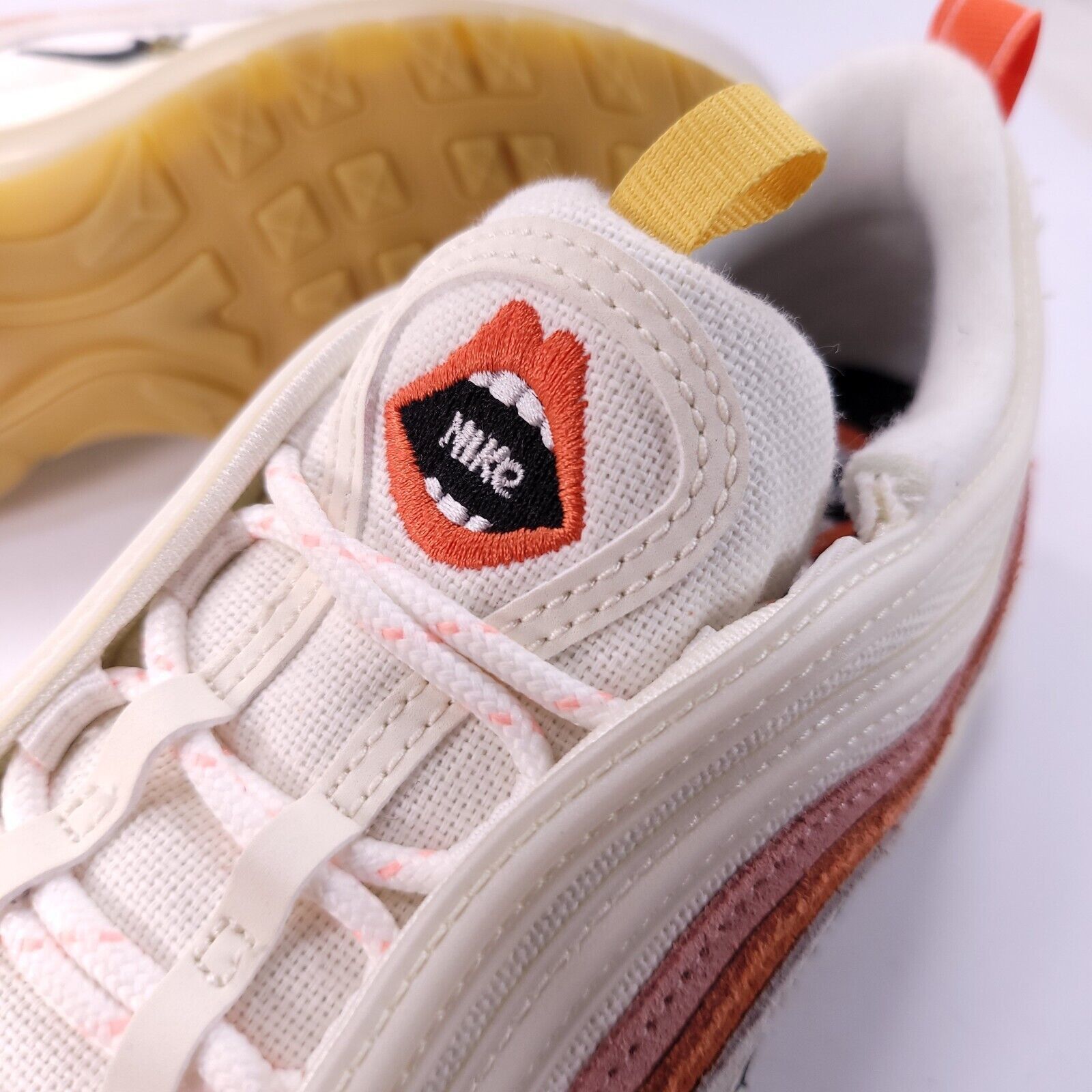Nike Nike Air Max 97 Shoe Womens Size 10 DQ7655-100 White Pink Size US 10 / IT 40 - 8 Thumbnail