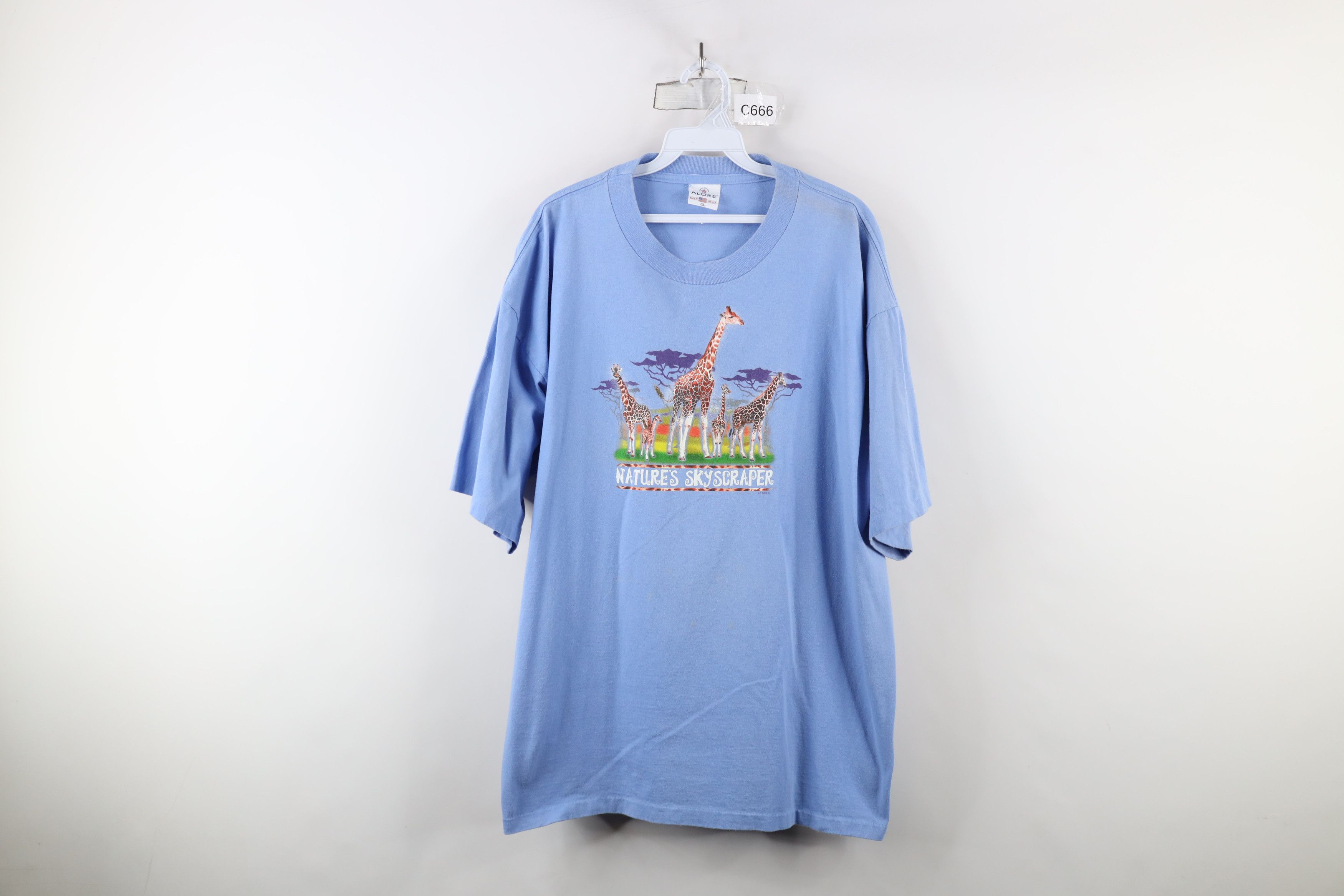 Vintage Vintage Y2K 2006 Streetwear Skyscraper Giraffe T-Shirt USA Size US XL / EU 56 / 4 - 1 Thumbnail