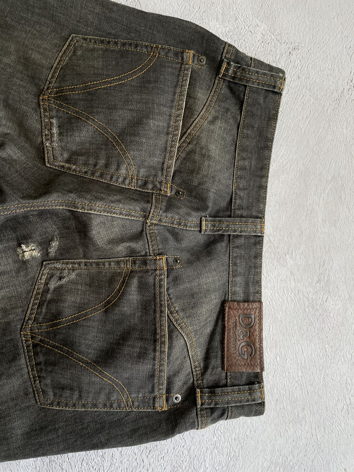 Dolce & Gabbana Vintage Jeans Pants Dolce Gabbana D&G Distressed Fabric 00’s Size US 34 / EU 50 - 9 Thumbnail