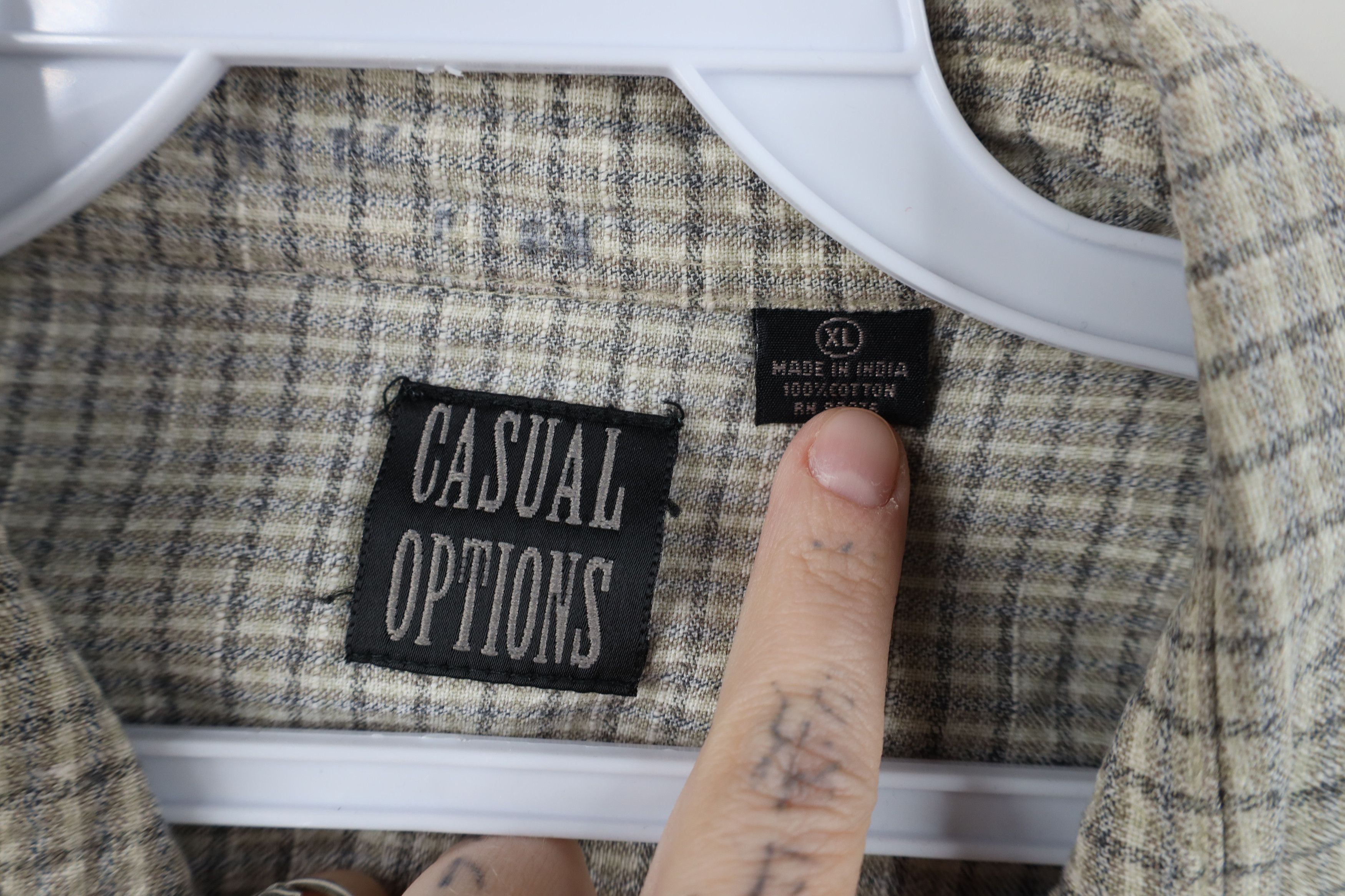 Vintage Vintage 90s Streetwear Fit Board Collared Button Shirt Plaid Size US XL / EU 56 / 4 - 8 Thumbnail