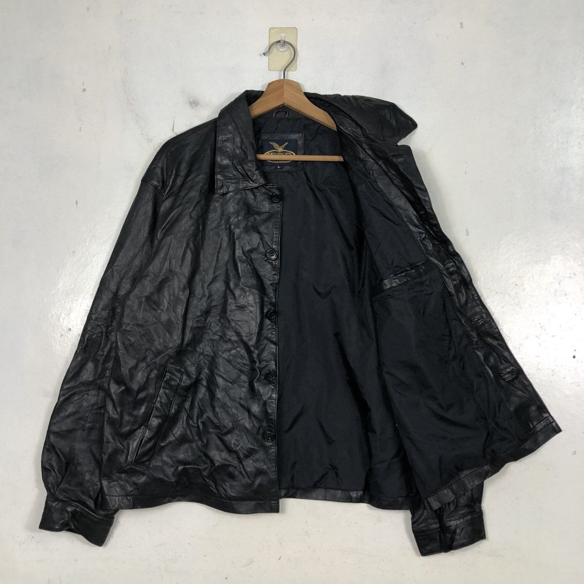 Japanese Brand 📌Vintage Biker Leather Jacket Suburban Issey Miyake Size US L / EU 52-54 / 3 - 13 Thumbnail