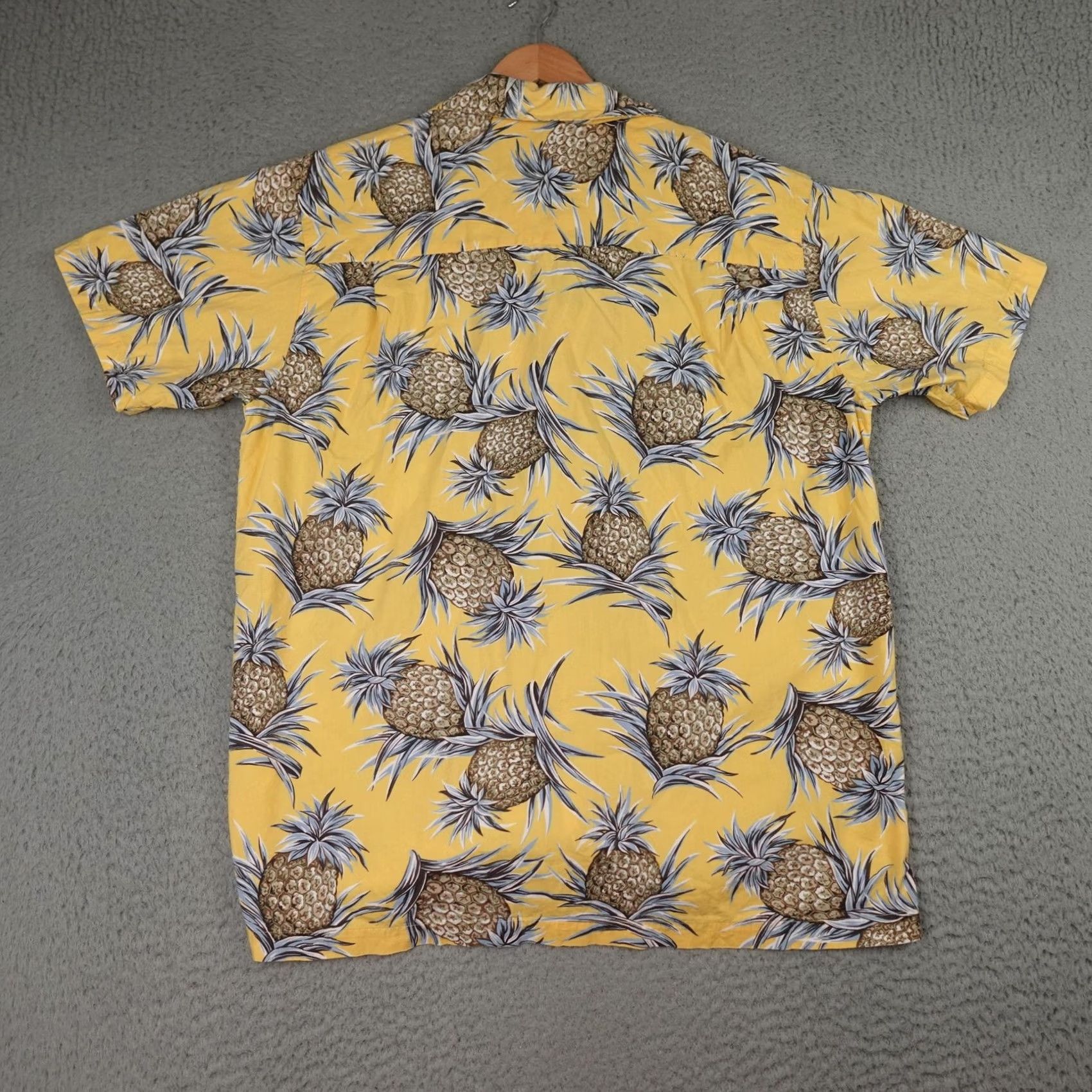Polo Ralph Lauren Chaps Ralph Lauren Shirt Mens L Yellow Hawaiian Aloha Pineapple Print Camp Beach Tropical Retro Size US L / EU 52-54 / 3 - 7 Thumbnail
