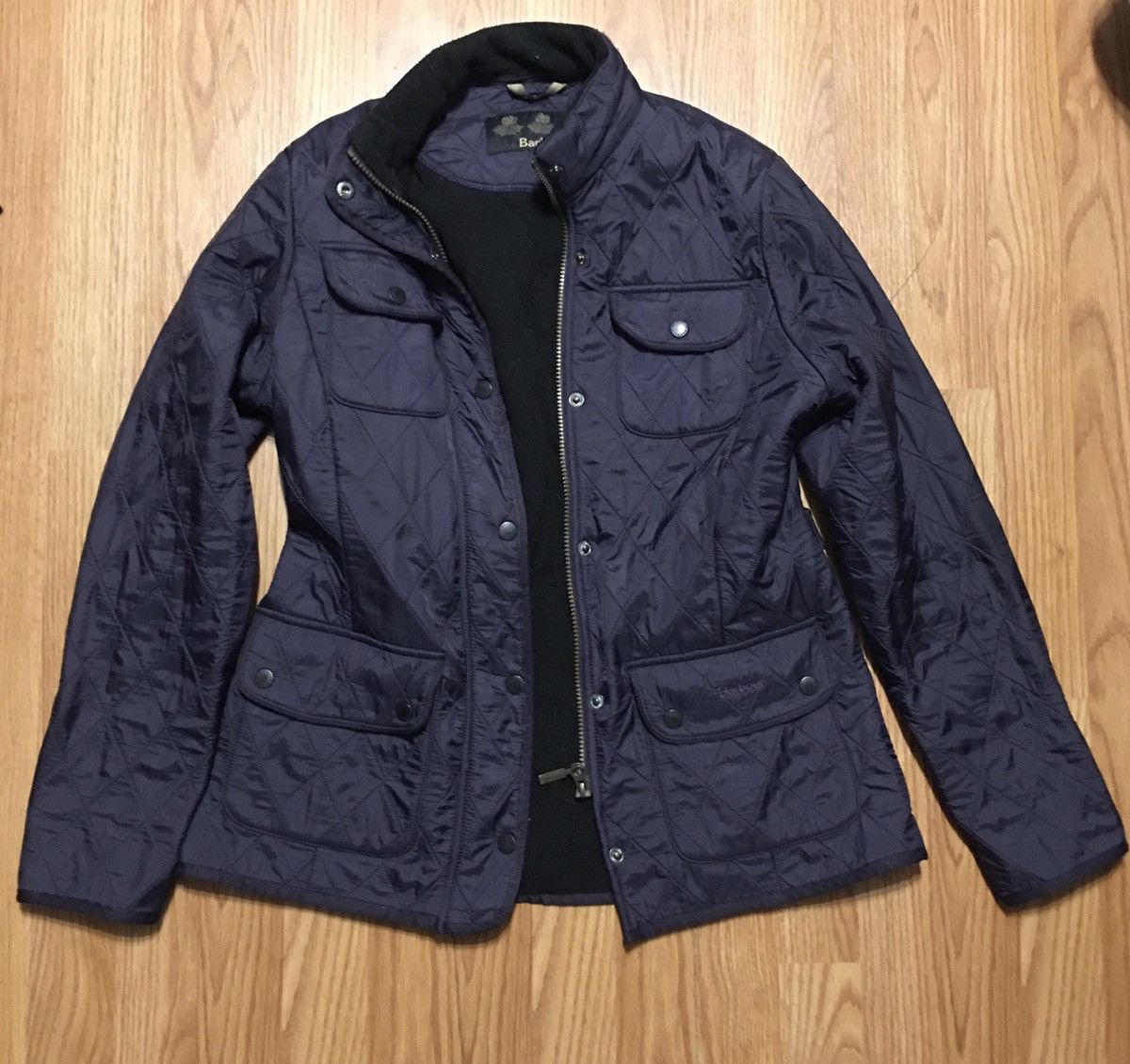 Barbour BARBOUR Dark Purple Womens Jacket EU38 US8 Size M / US 6-8 / IT 42-44 - 5 Thumbnail