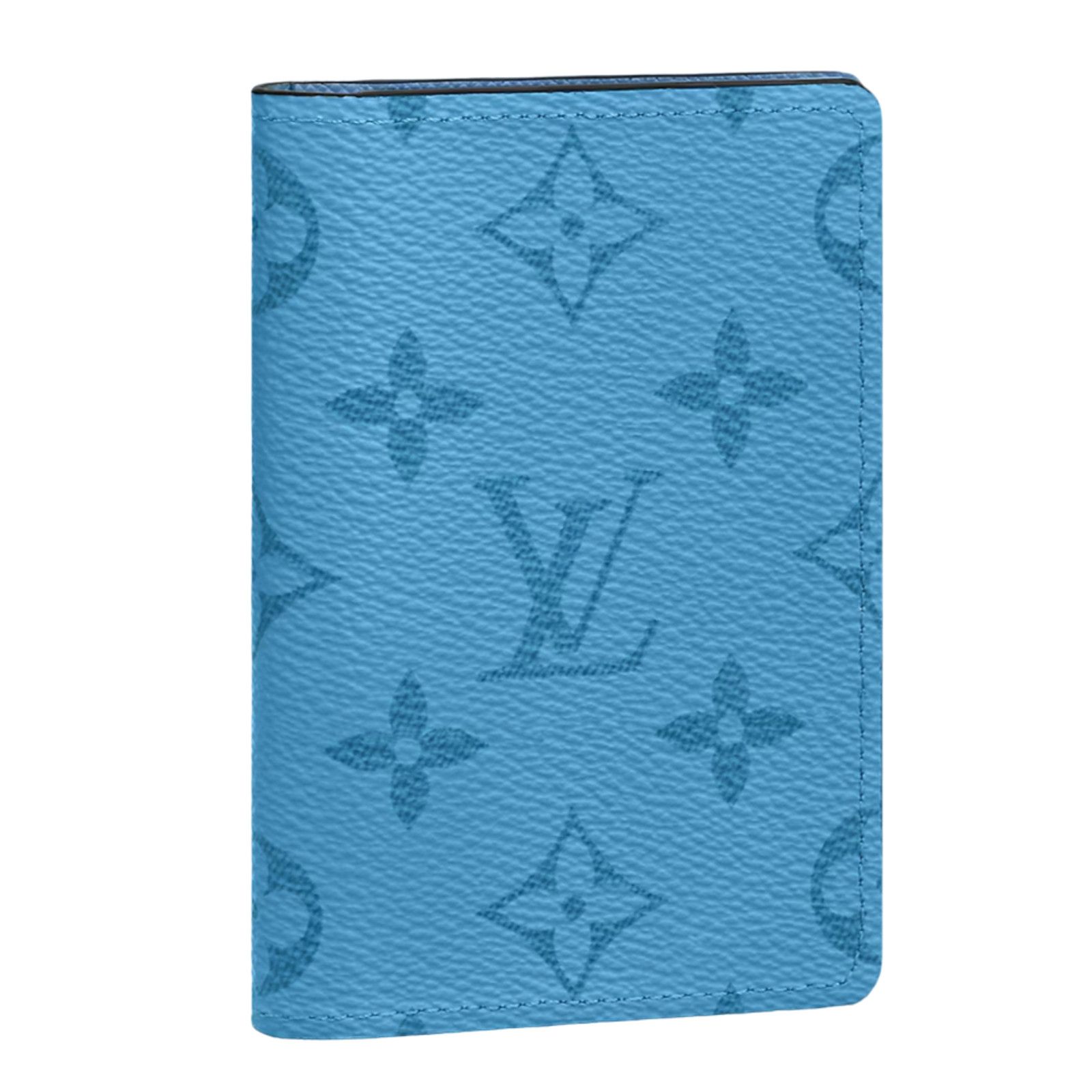 Louis Vuitton Louis Vuitton Blue Monogram Logo Pocket Organizer Wallet Size ONE SIZE - 1 Thumbnail