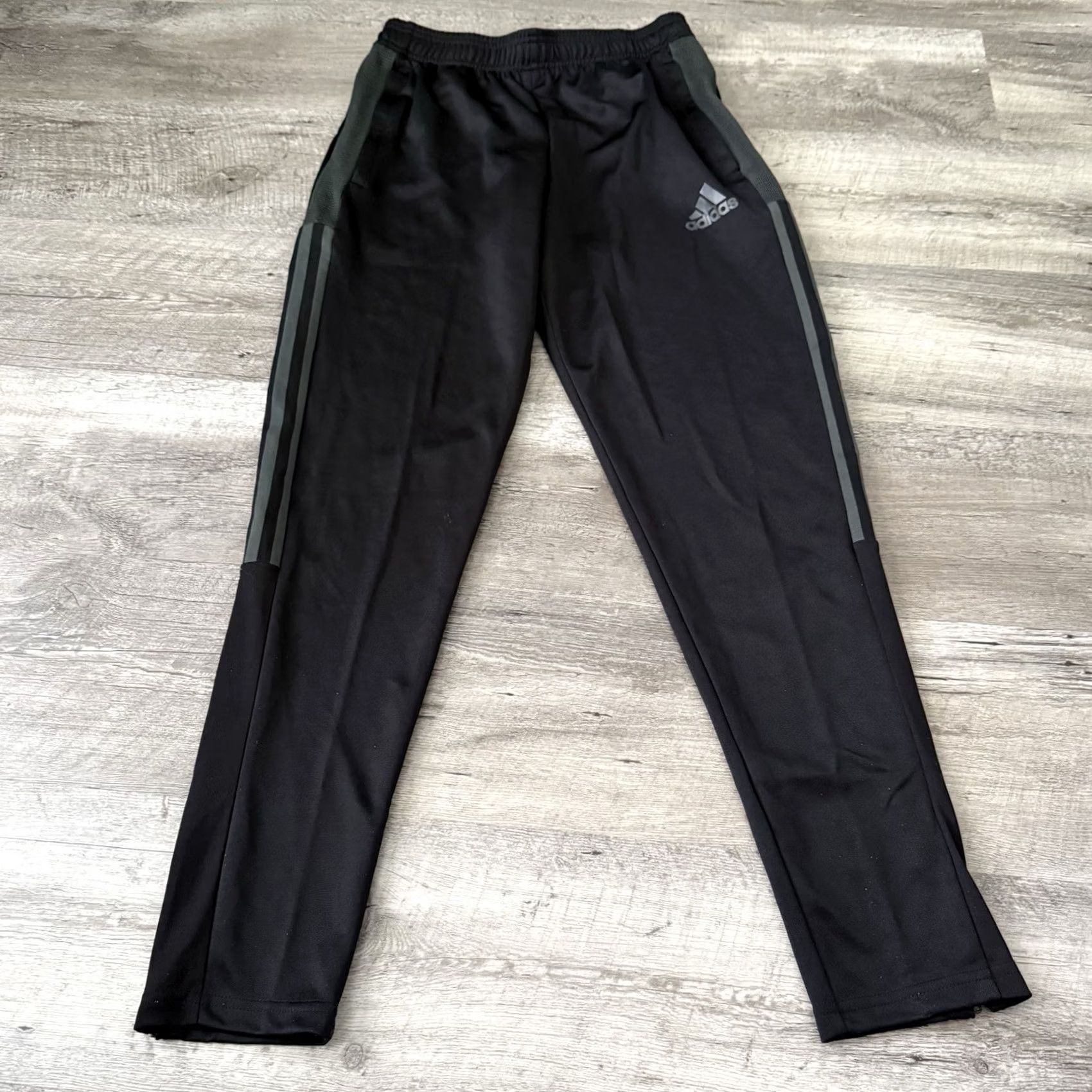 Adidas Adidas AEROREADY Track Pants Mens Small Black 3-Stripe Ankle-Zip Athletic GN5490 Size US 29 - 7 Thumbnail