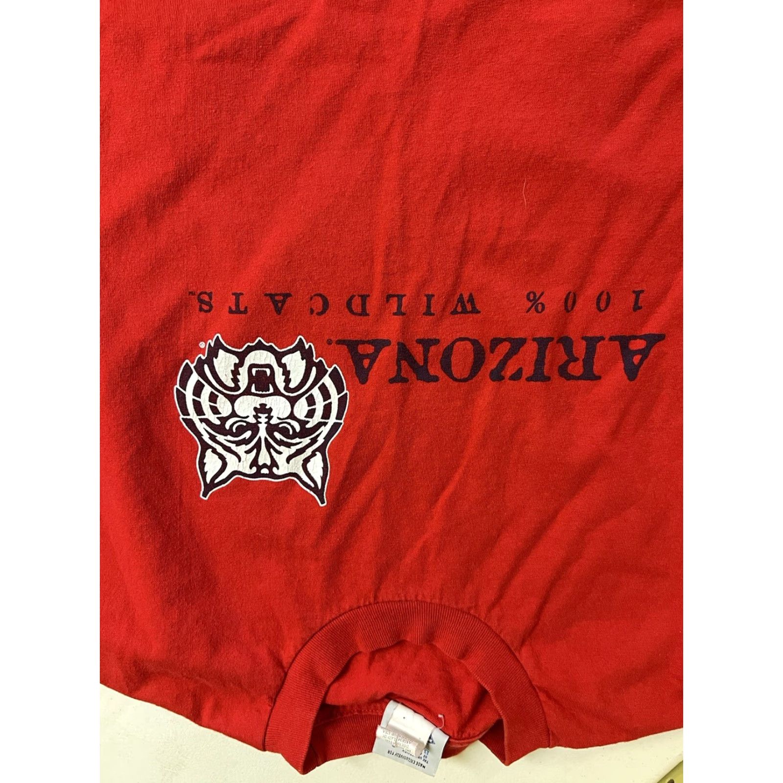 Vintage VINTAGE The Cotton Exchange Arizona Wildcats T-Shirt Mens L Red Cotton 90s Sports USA College Logo Short Sleeve Crew Neck Regular DM Size US L / EU 52-54 / 3 - 3 Thumbnail