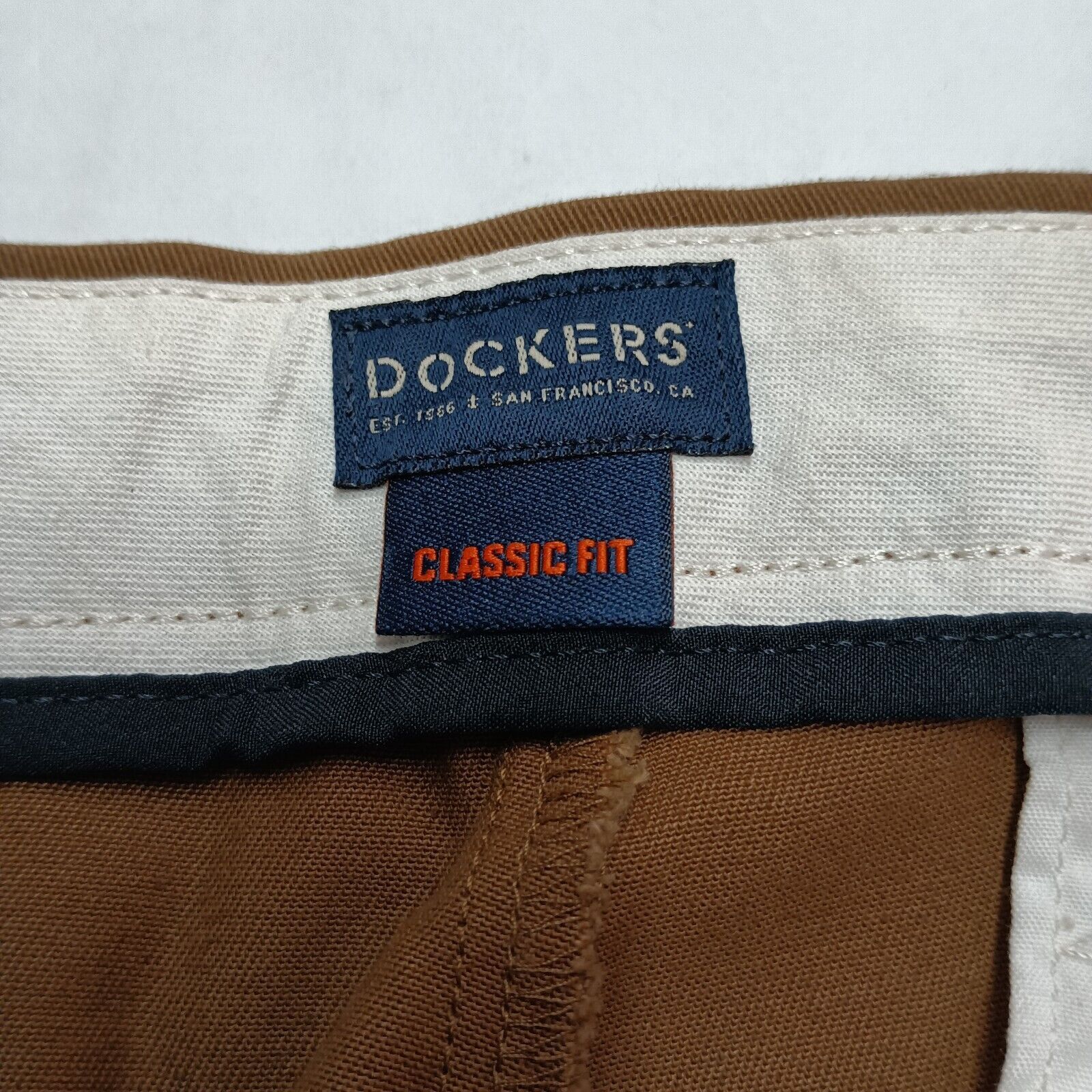 Dockers Dockers Khakis Men's 38x32 Brown Straight Fit No Wrinkles Size US 38 / EU 54 - 5 Thumbnail
