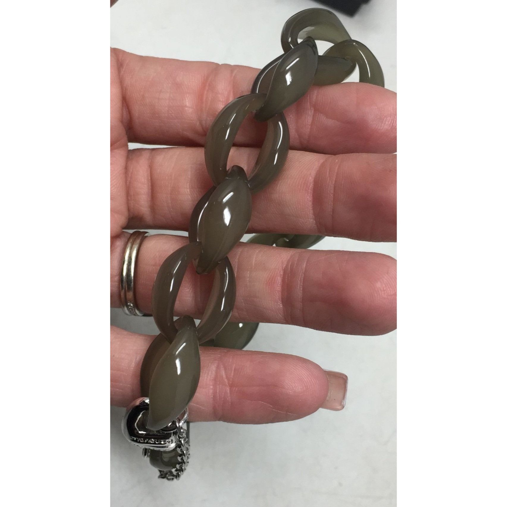 Other AZNAVOUR Women's Silver and Greenish Colored Bracelet Size ONE SIZE - 3 Thumbnail