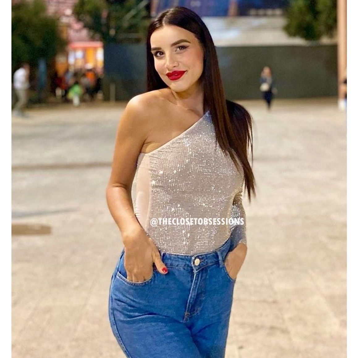 Zara ZARA Blogger Fave One Shoulder Embellished Bodysuit NWT Size M / US 6-8 / IT 42-44 - 15 Thumbnail