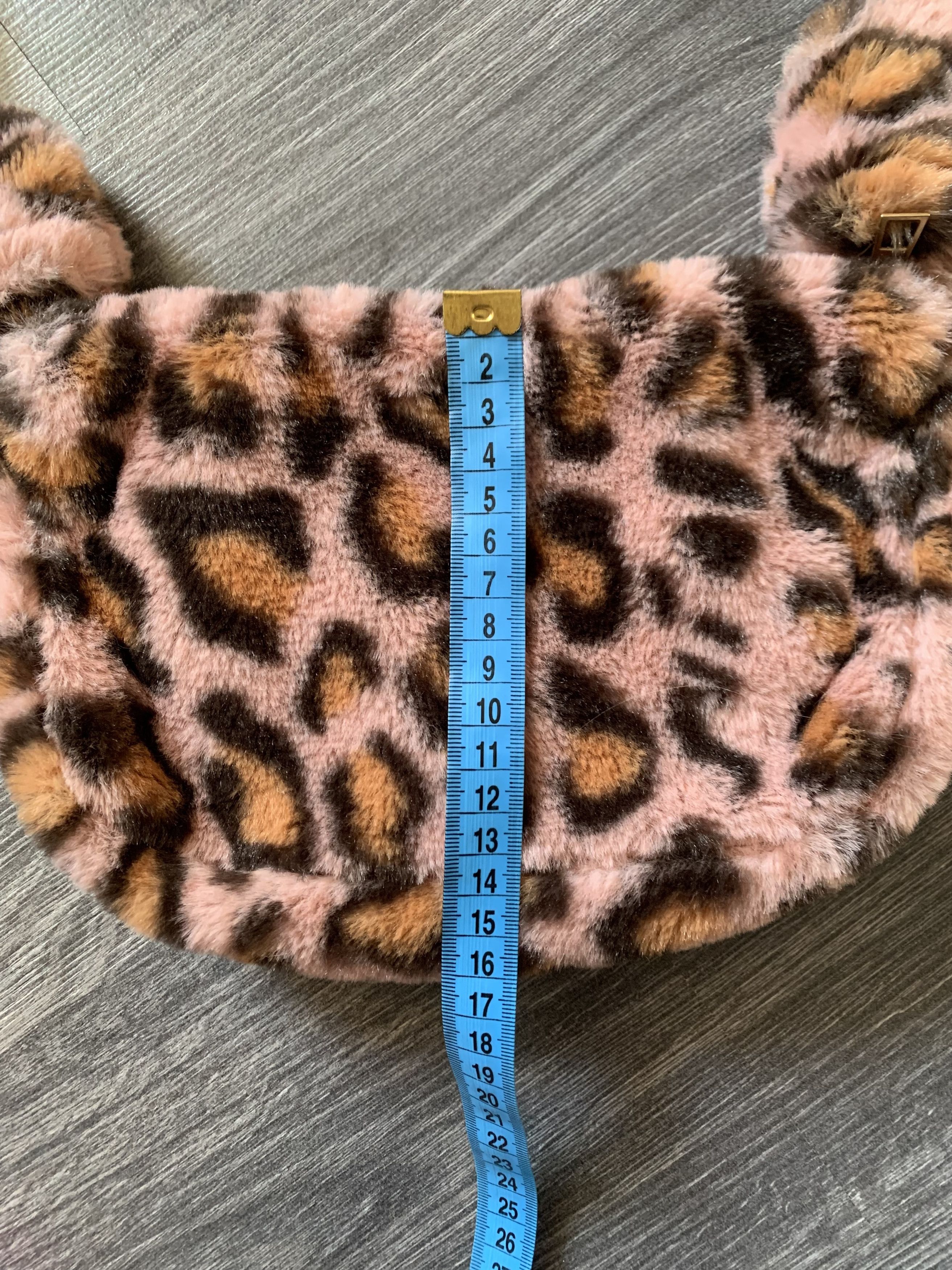 Japanese Brand × Vintage Y2K PINK LEOPARD FAUX FUR SHOULDER MINI BAG Size ONE SIZE - 6 Thumbnail