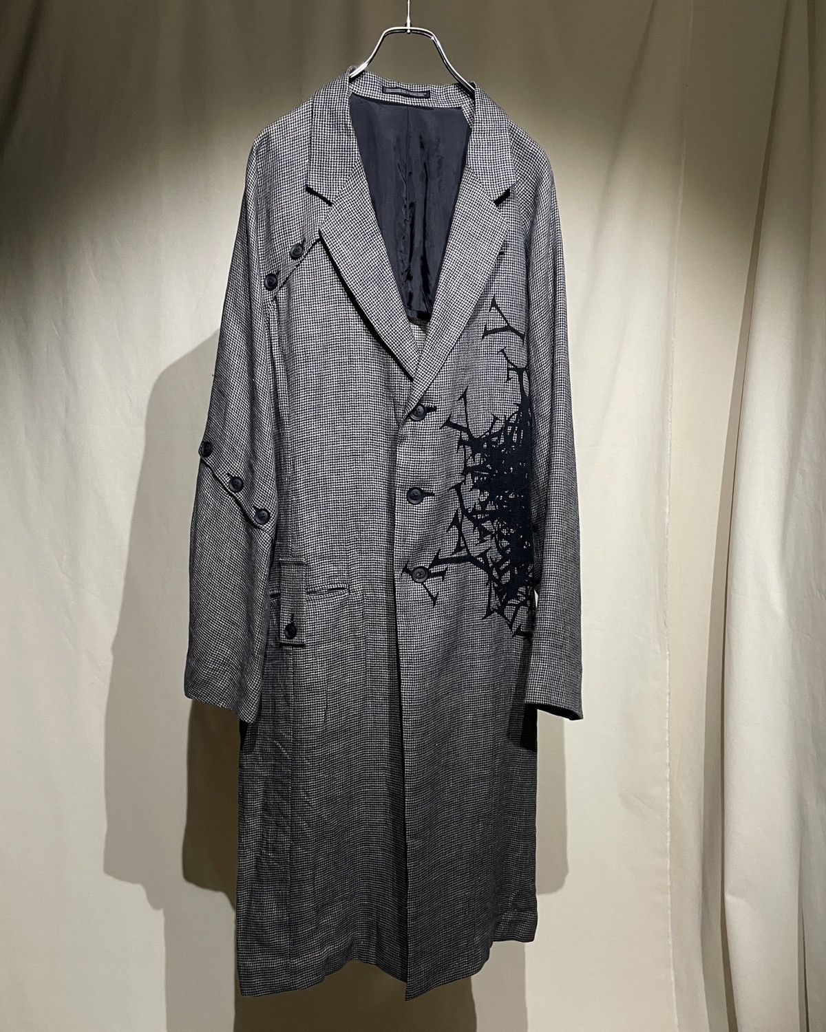 S/S2024 Yohji Yamamoto POUR HOMME - Asymmetrical Linen Coat