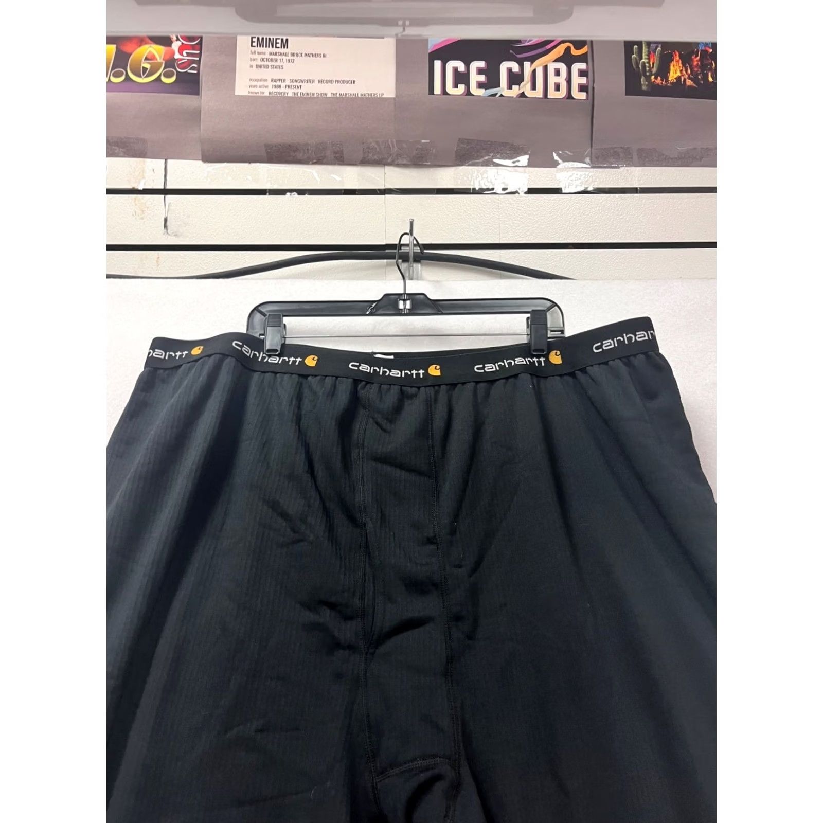 Carhartt VINTAGE Carhartt Black Thermal Fleece Lined Pants 2-3XL #366A Mens Pants 3XL Black Thermal Fleece Lined Jogger Size US 39 - 4 Thumbnail