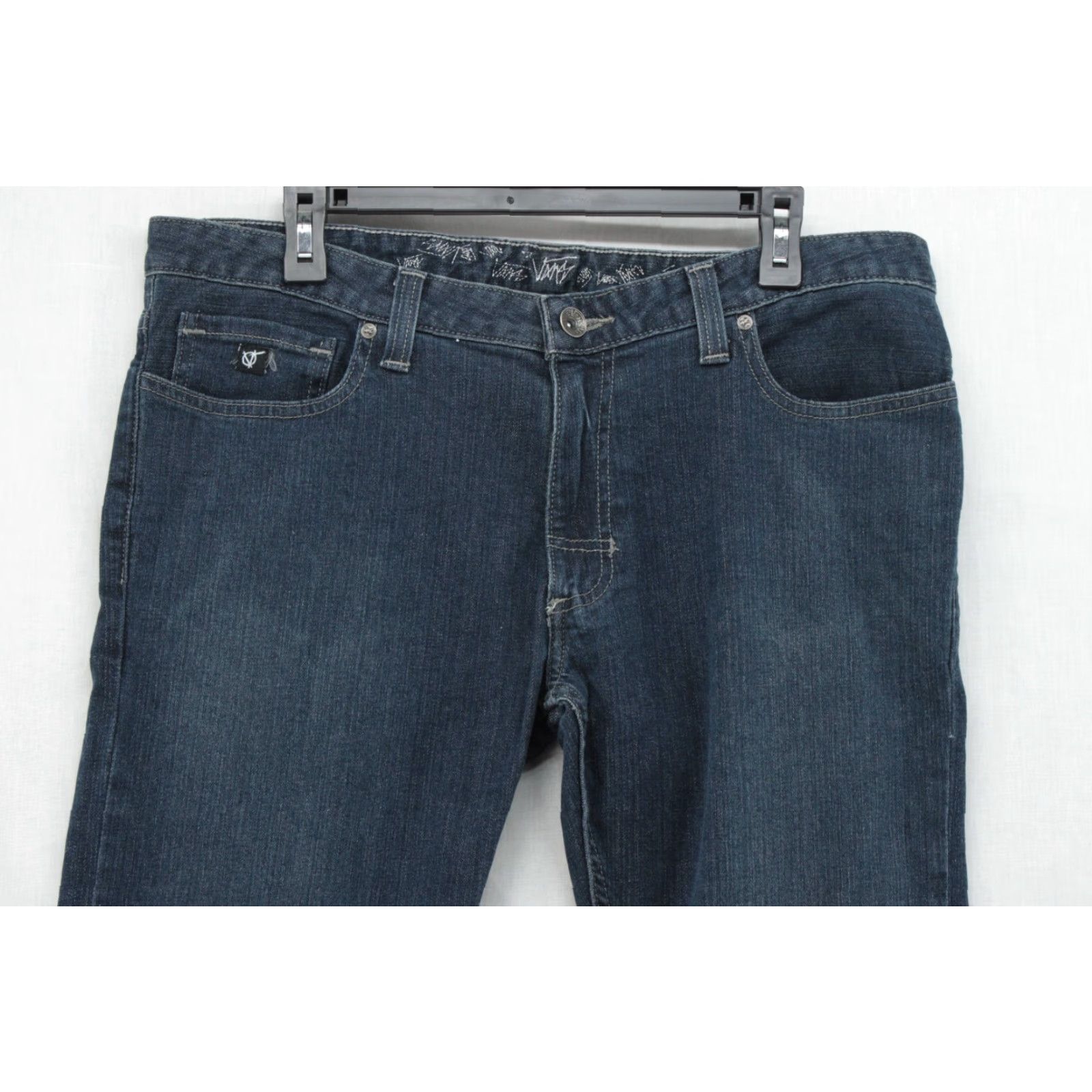 Vans VANS Jeans Men's 36 Blue Denim Straight Leg Stretch City Gorpcore Grunge Skateboard 5-Pocket Logo Mens Size US 36 / EU 52 - 2 Thumbnail