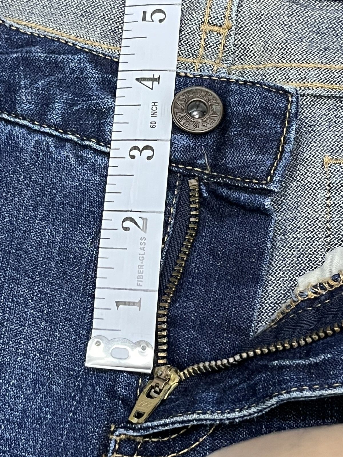 Replay Vintage Replay Italy Bootcut Flare Denim Y2K Fade Size 31" - 11 Thumbnail