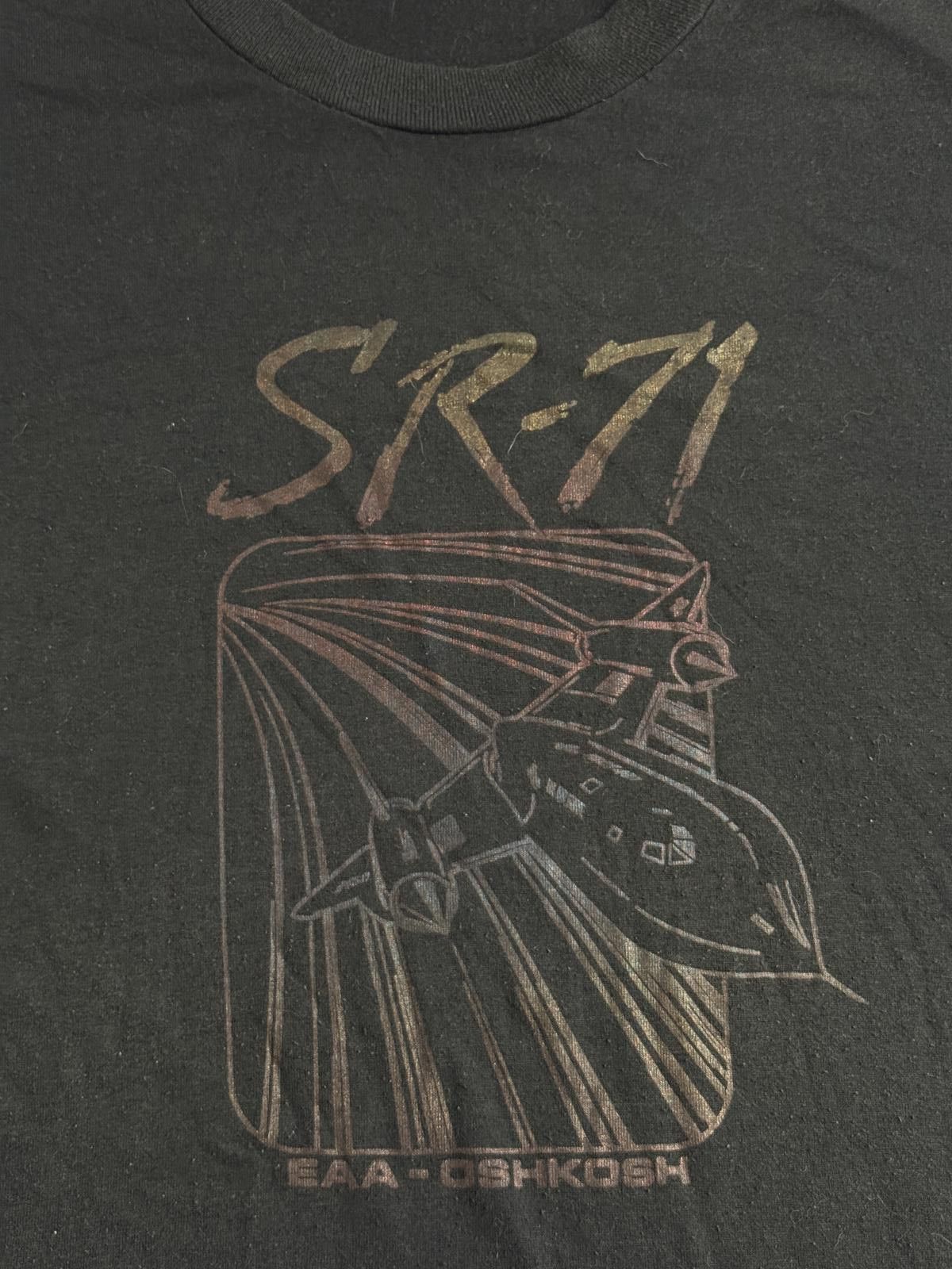 Jerzees Vintage 80s SR-71 Blackbird T-shirt EAA-OSHKOSH Tee - XL Size US XL / EU 56 / 4 - 5 Thumbnail