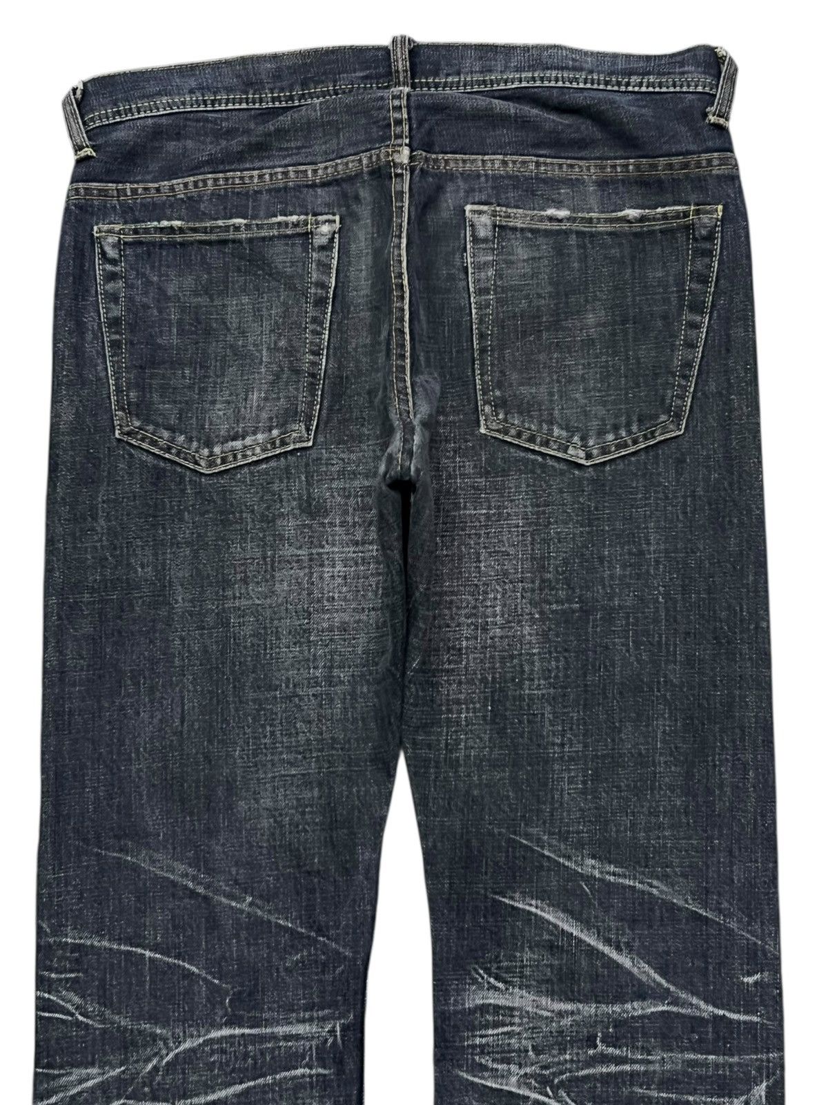 Japanese Brand Vintage 00s Tabloid News Japanese Selvedge Denim W33 Size US 33 - 5 Thumbnail