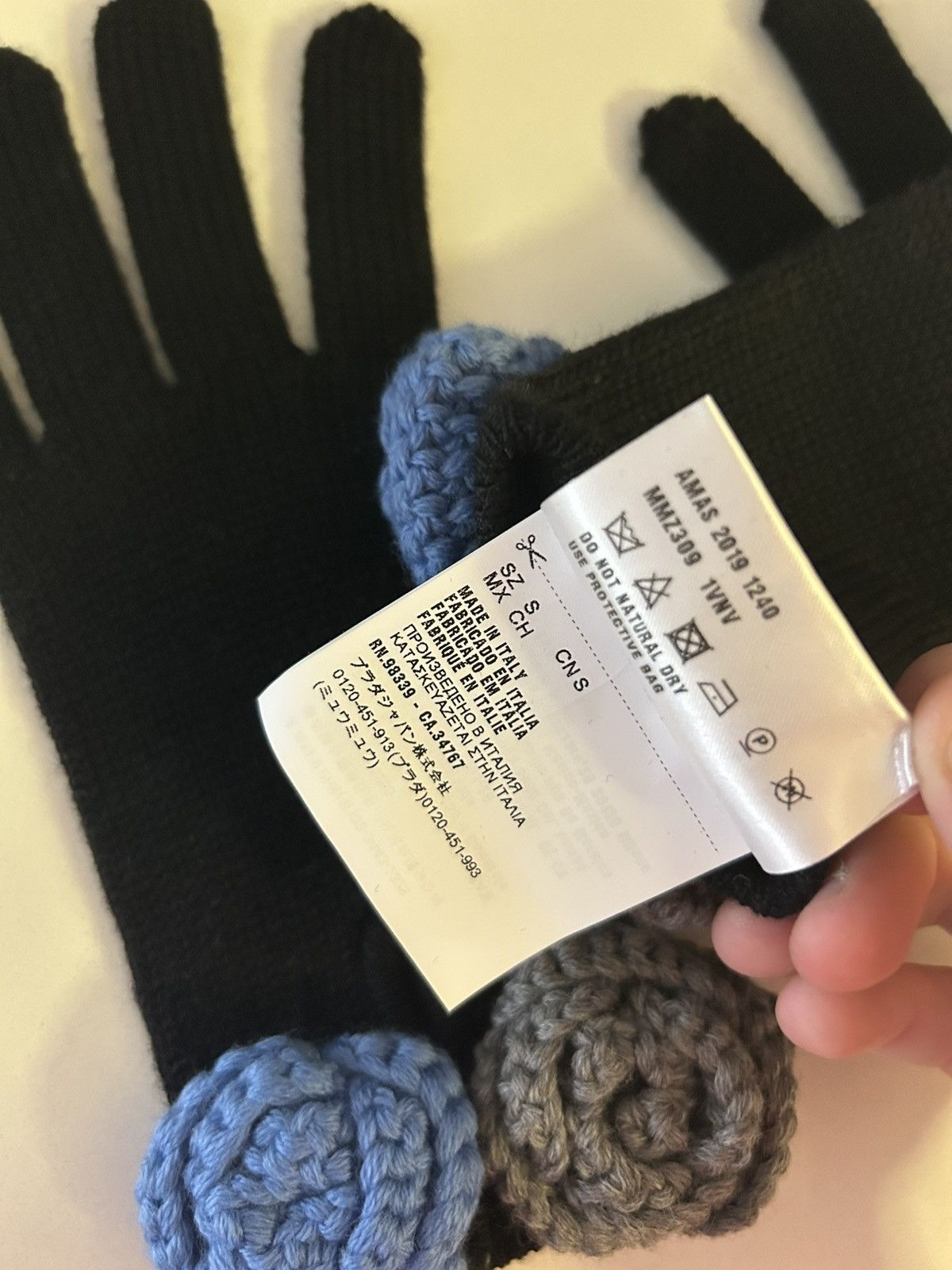 Miu Miu Miu Miu Crochet Gloves Size ONE SIZE - 4 Thumbnail