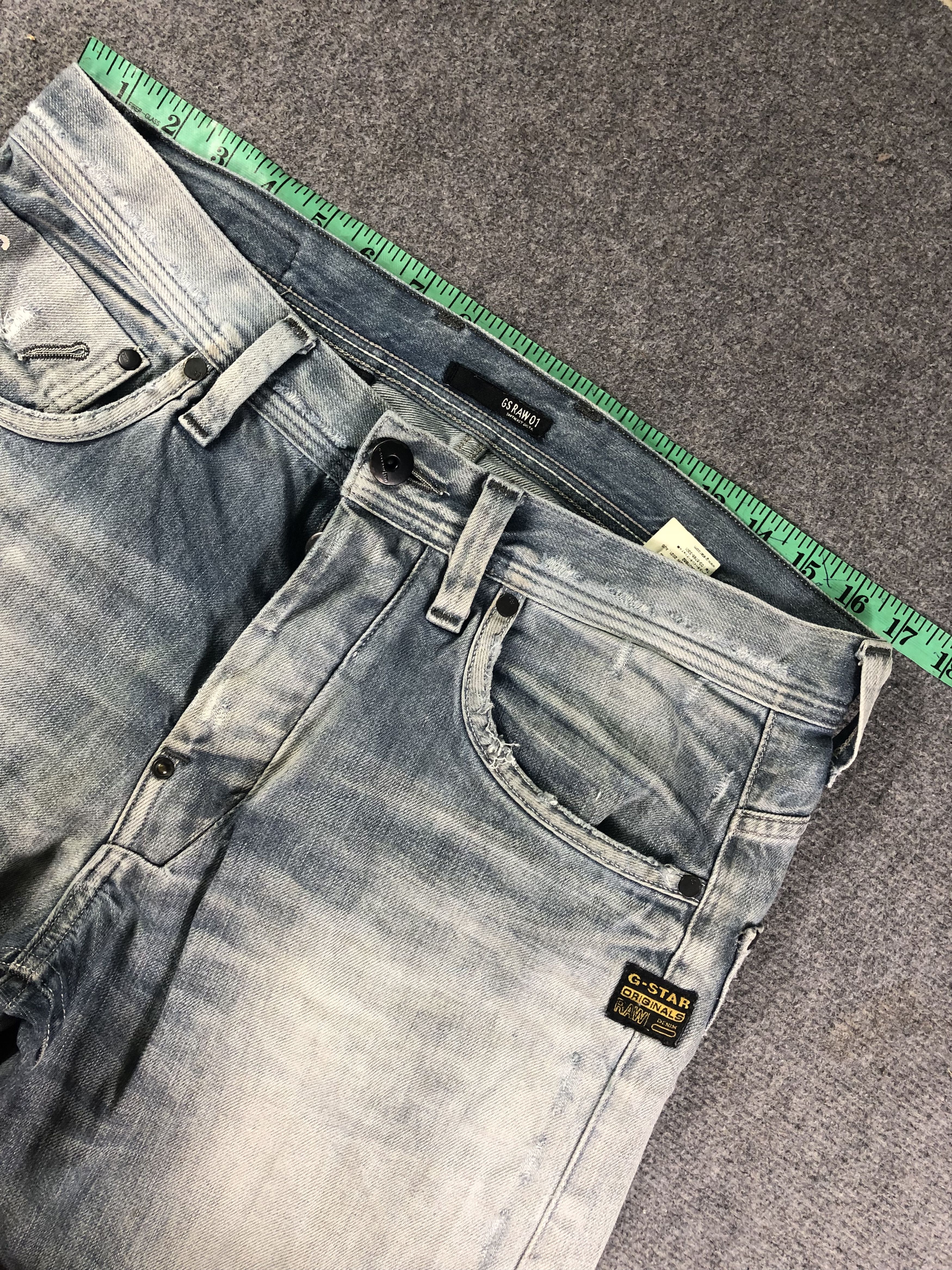 Other Wash Blue G Star Raw Denim Jeans 34x33 Size US 34 / EU 50 - 8 Thumbnail