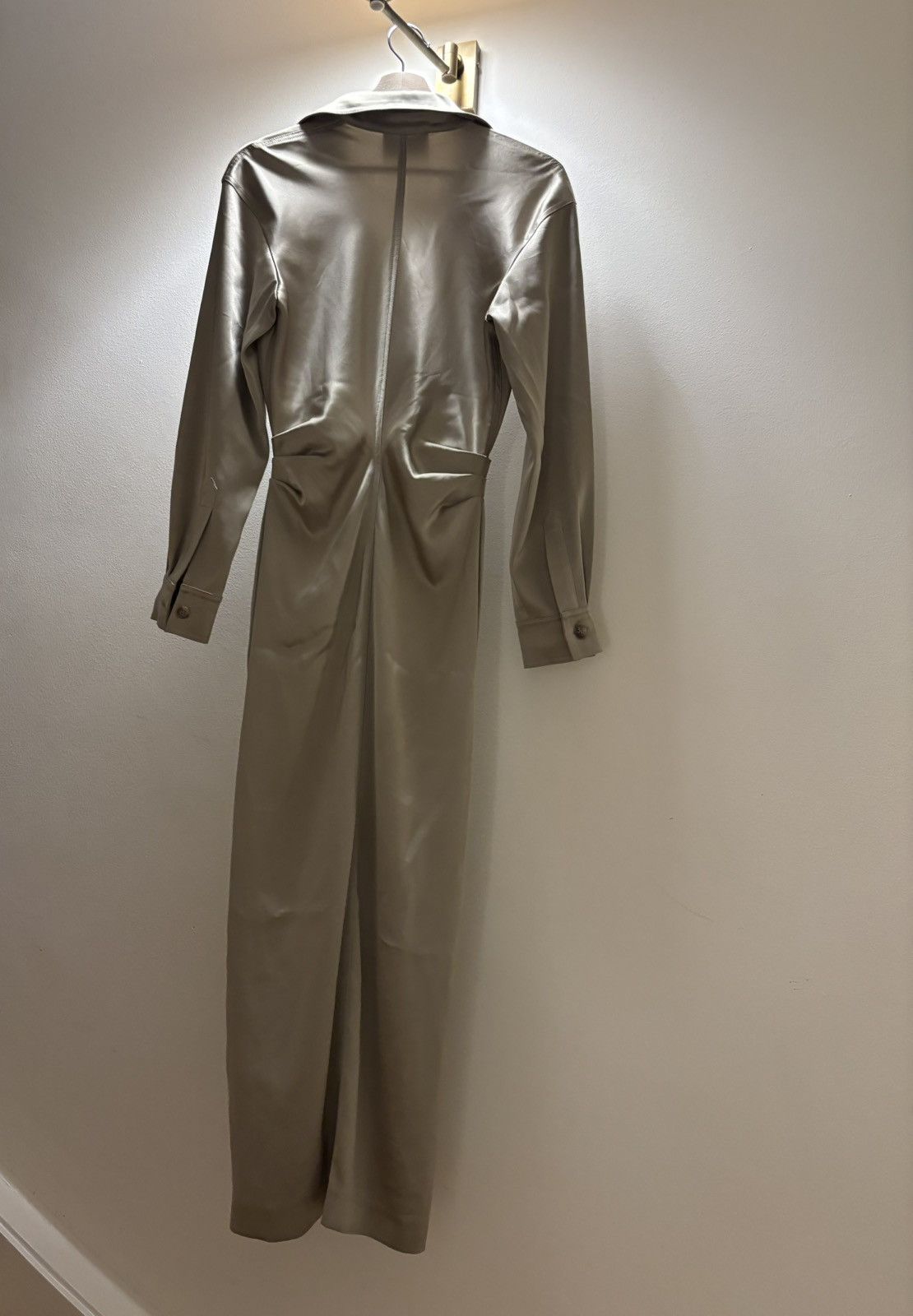 Nanushka Cosett Crinkled Satin Dress Size S / US 4 / IT 40 - 6 Thumbnail