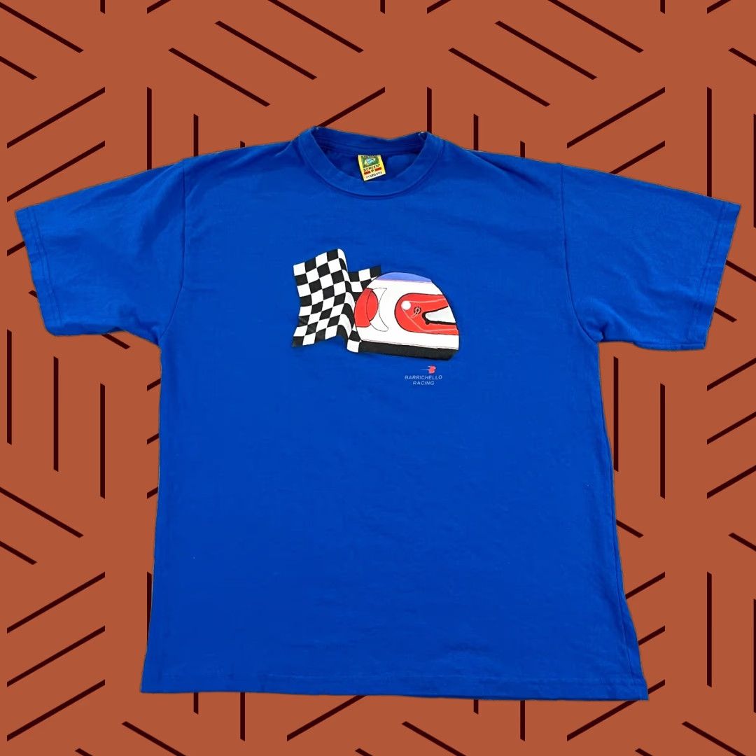 Vintage VINTAGE RUBENS BARRICHELLO RACING Shirt Mens S Blue F1 Graphic S/S Shirt Mens Small/Medium Size US S / EU 44-46 / 1 - 1 Thumbnail