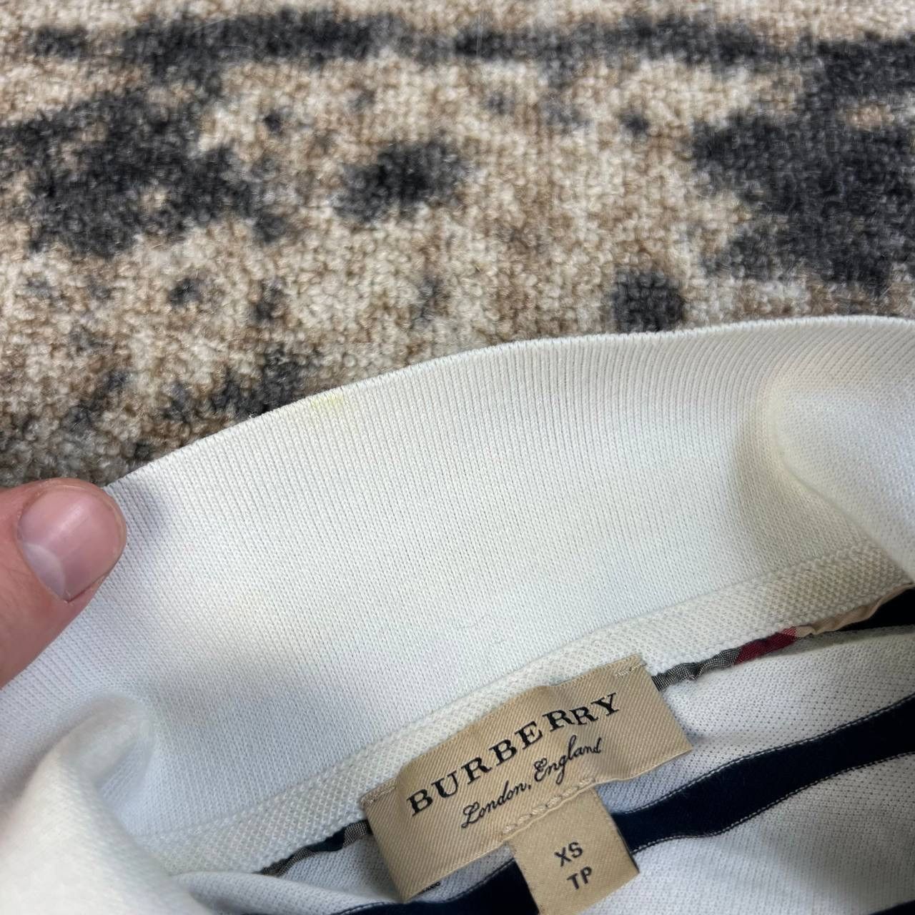 Burberry Burberry Luxury Striped Polo T-Shirt Streetwear Style Size XS / US 0-2 / IT 36-38 - 9 Thumbnail
