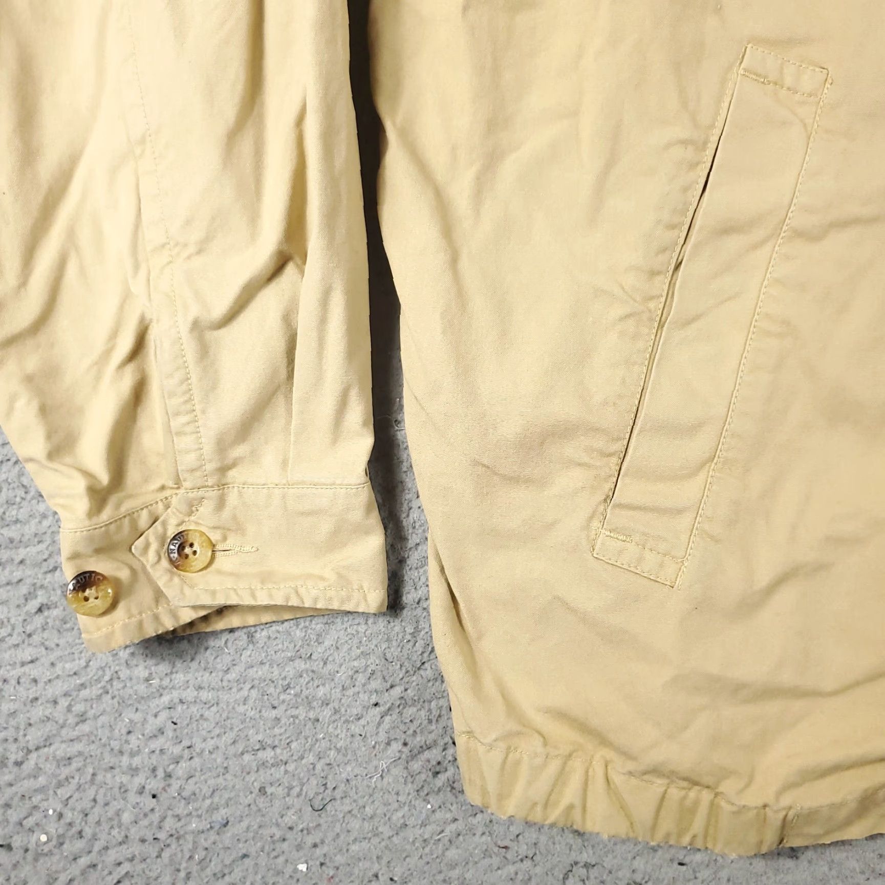Nautica Nautica Bomber Jacket Mens Large Beige Casual Full Zip Coat Outdoor Sports Size US L / EU 52-54 / 3 - 2 Thumbnail