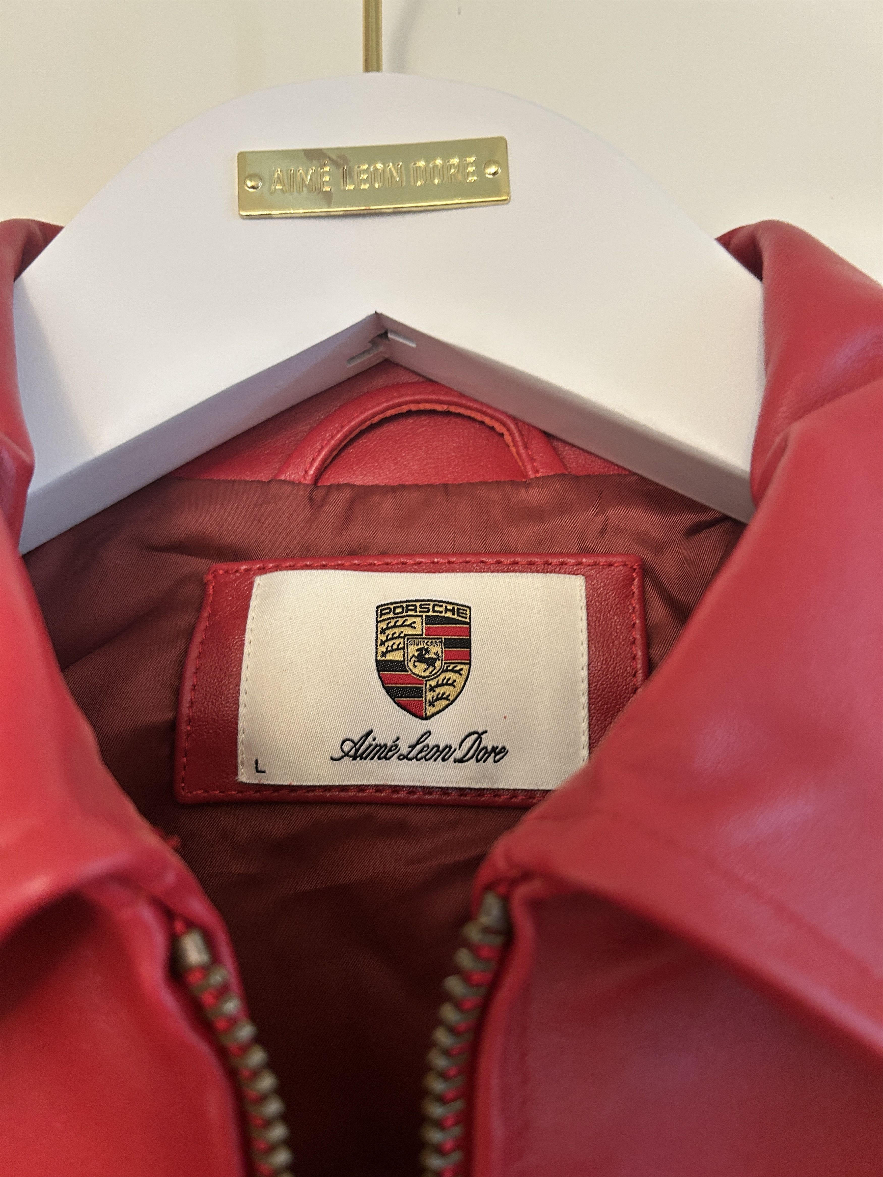 Aime Leon Dore × Porsche Design ALD / Porsche 993 Turbo Leather Club Jacket Size US L / EU 52-54 / 3 - 8 Thumbnail